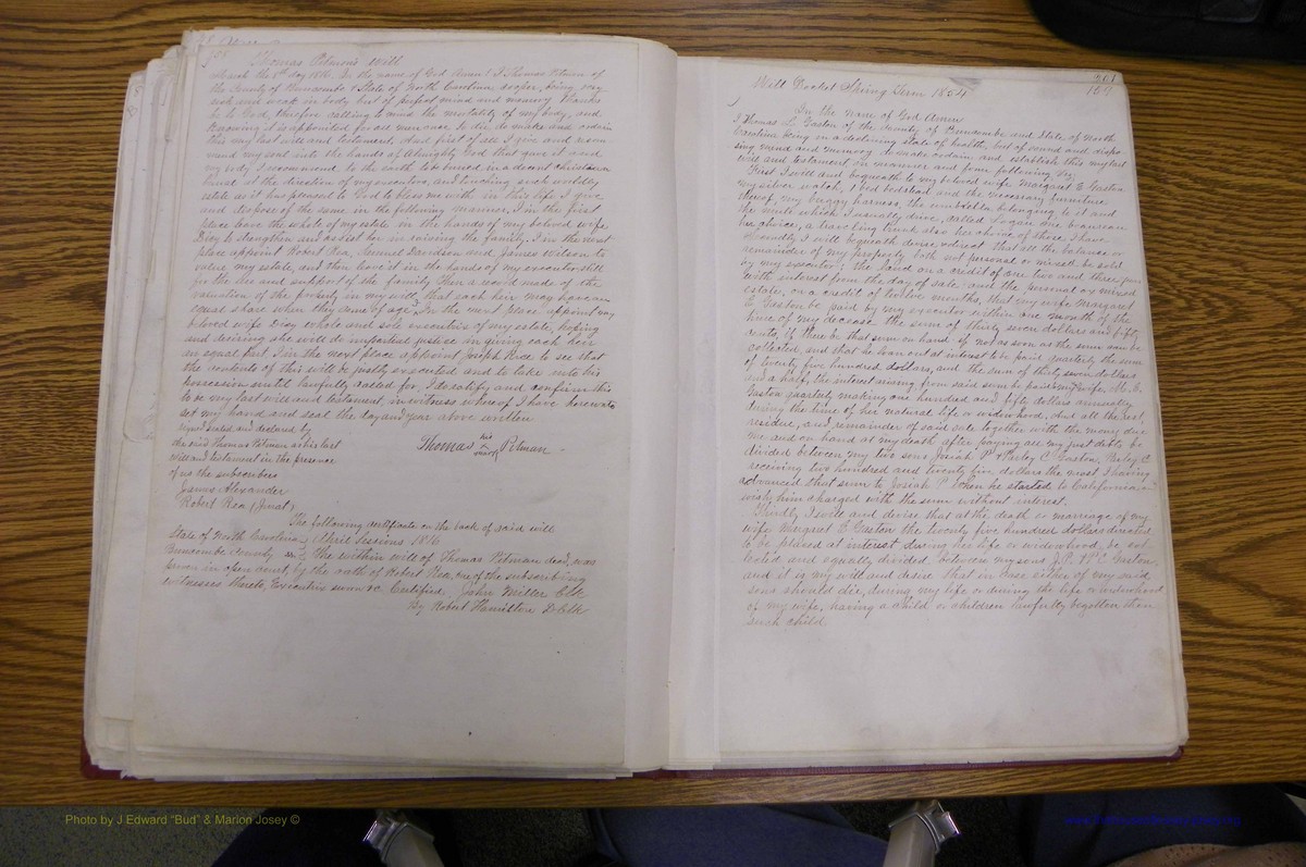 Bun Co, NC, Will  Book A, 1831 - 1868 (104).JPG