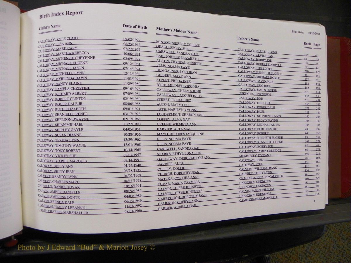 Burke Births, 1913-2001, A-L 421.JPG