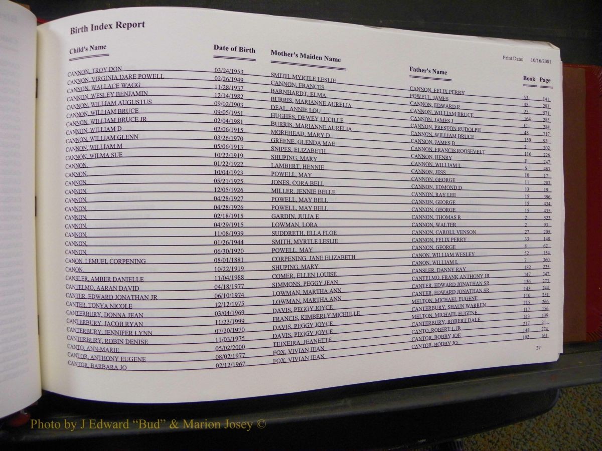 Burke Births, 1913-2001, A-L 434.JPG