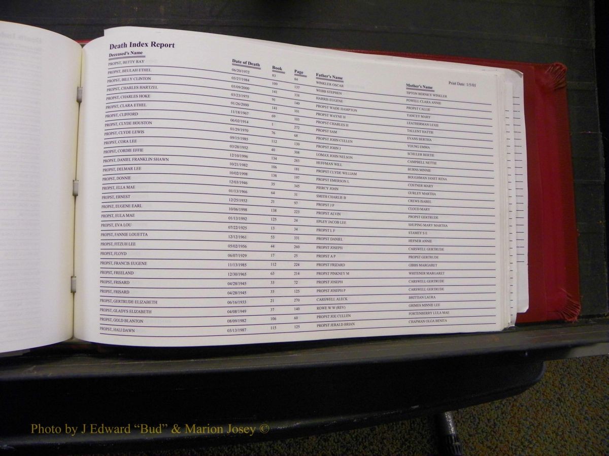 Burke Deaths, 1913-2001, M-Z 260.JPG