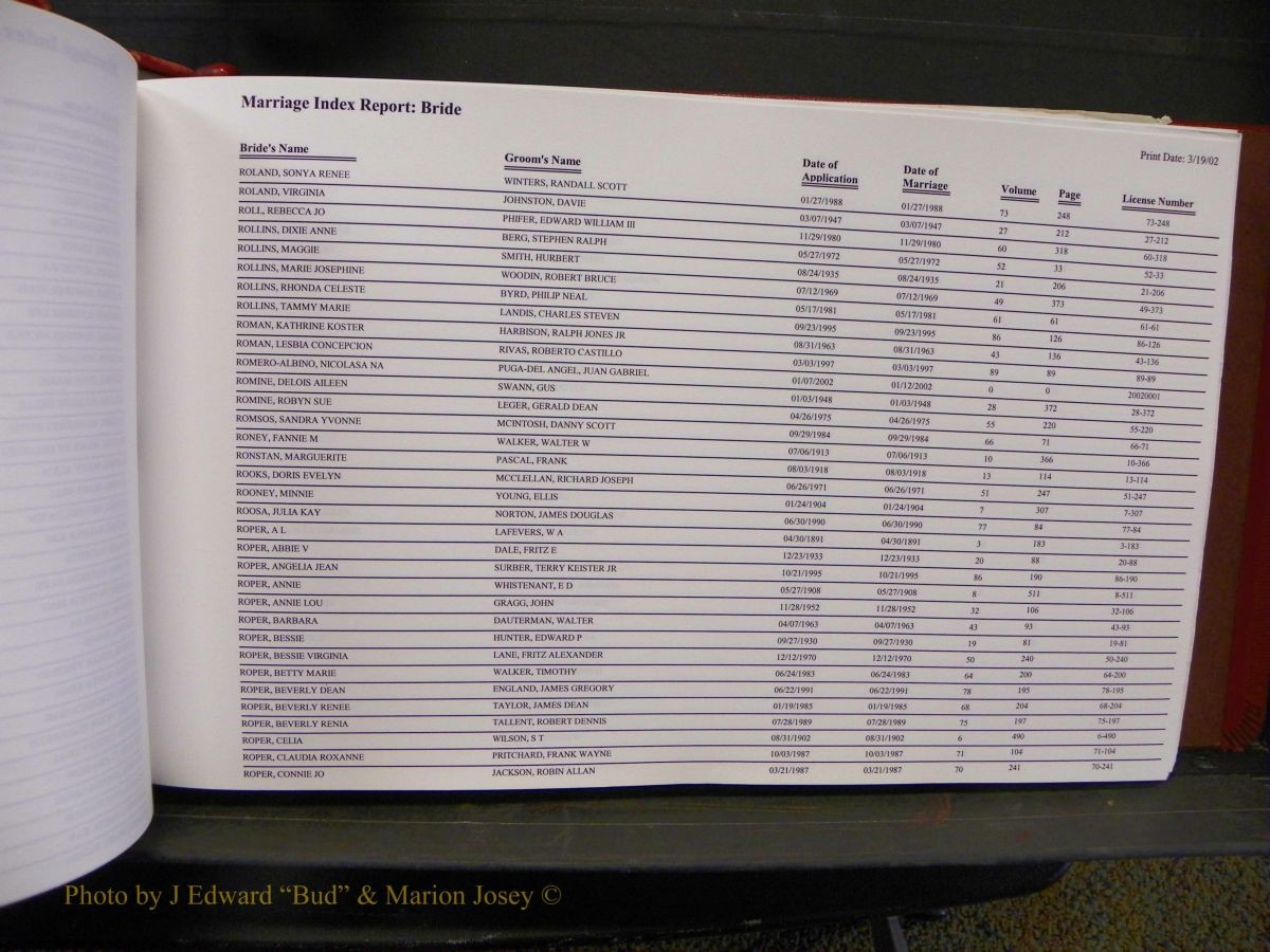 Burke Marriage Female Index, N-Z 125.JPG