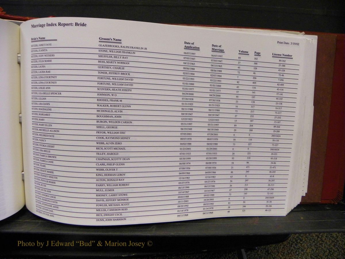 Burke Marriage Female Index, N-Z 154.JPG