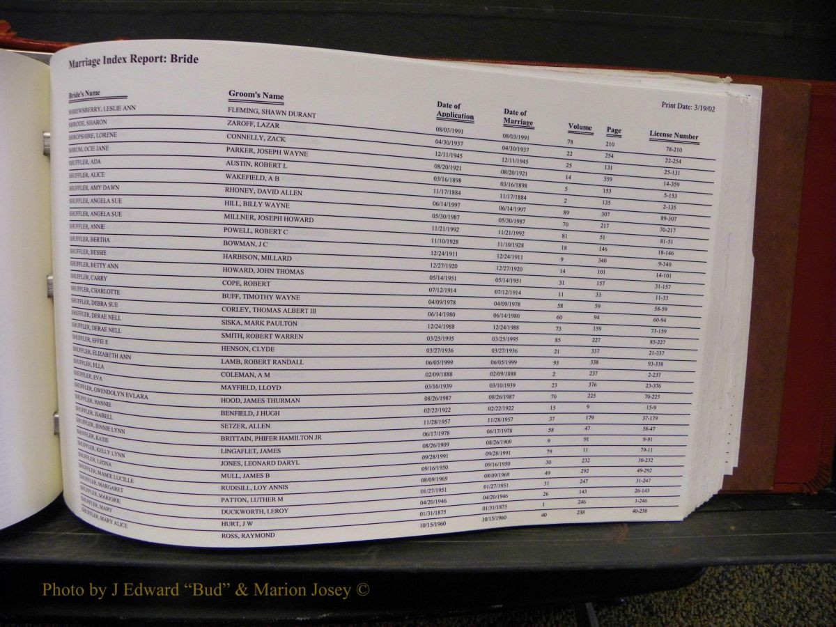 Burke Marriage Female Index, N-Z 164.JPG