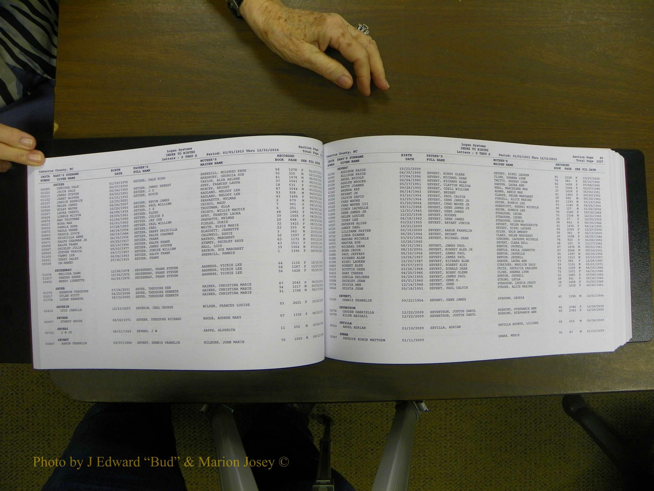 Cabarrus Births Index, S-Z, 1913-2010 046.JPG