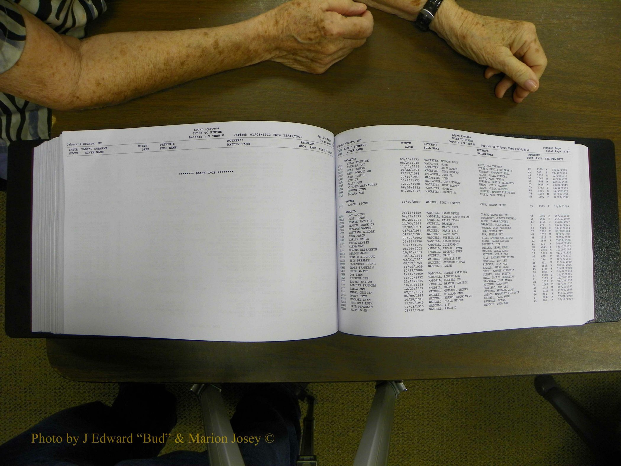 Cabarrus Births Index, S-Z, 1913-2010 327.JPG
