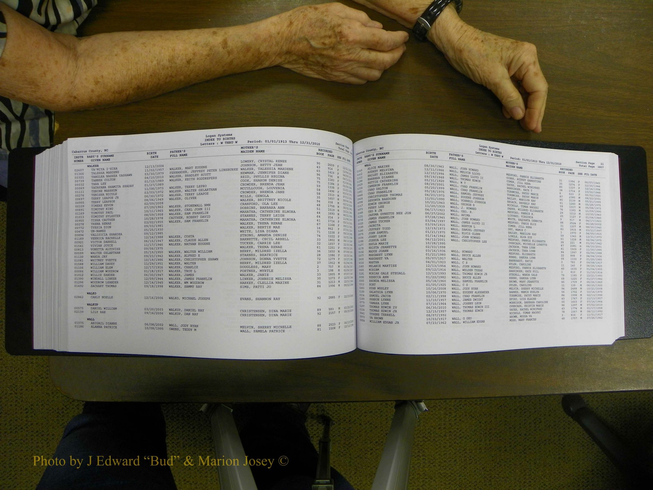 Cabarrus Births Index, S-Z, 1913-2010 337.JPG