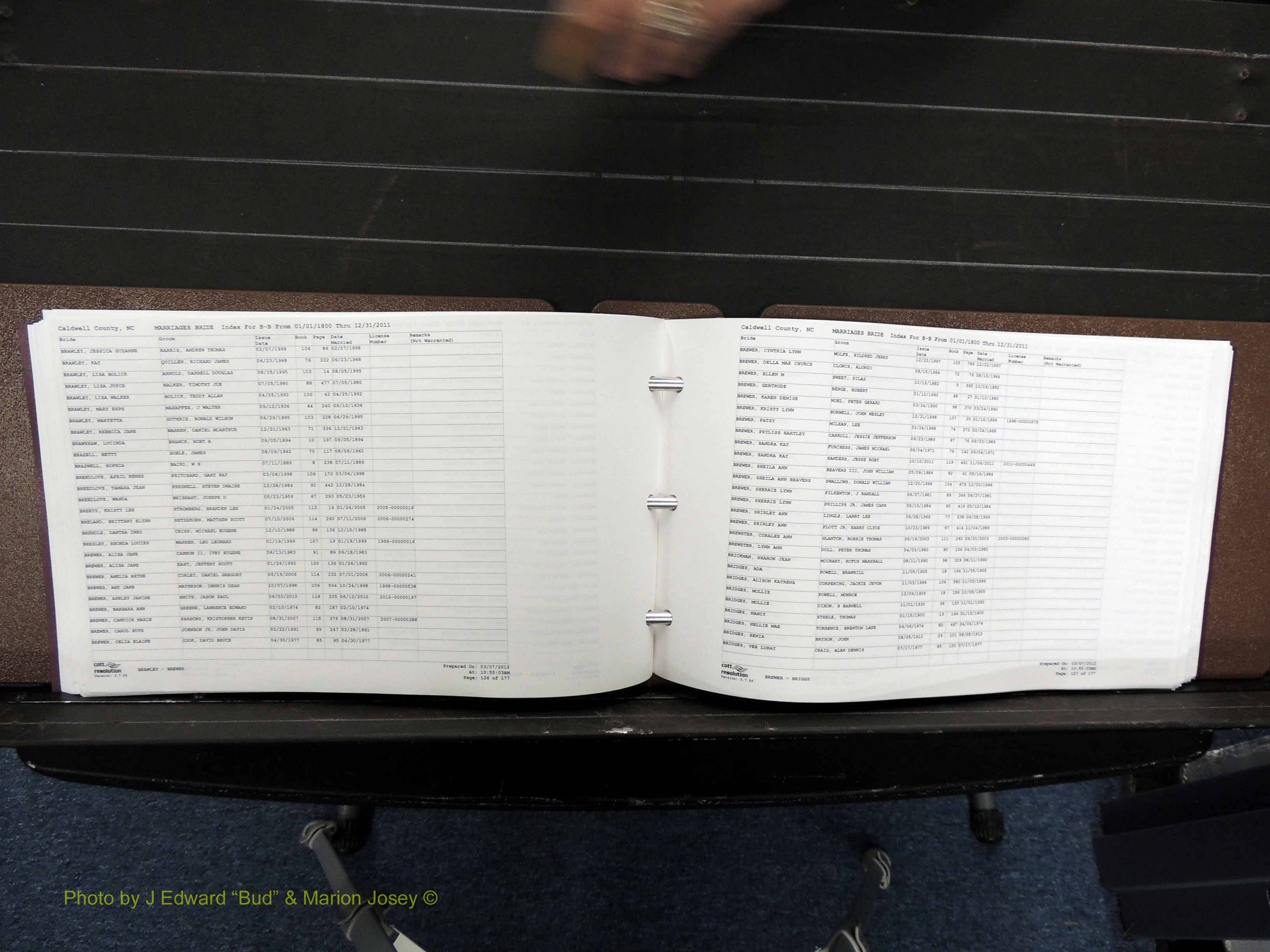 Caldwell Co, NC, Marriages, Female Index, A-D, 1800-2011 (193).JPG