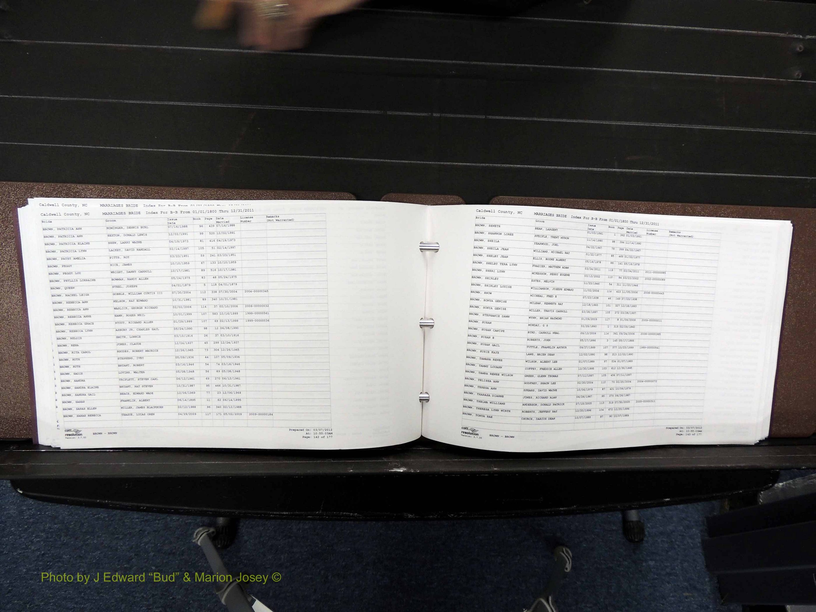 Caldwell Co, NC, Marriages, Female Index, A-D, 1800-2011 (201).JPG