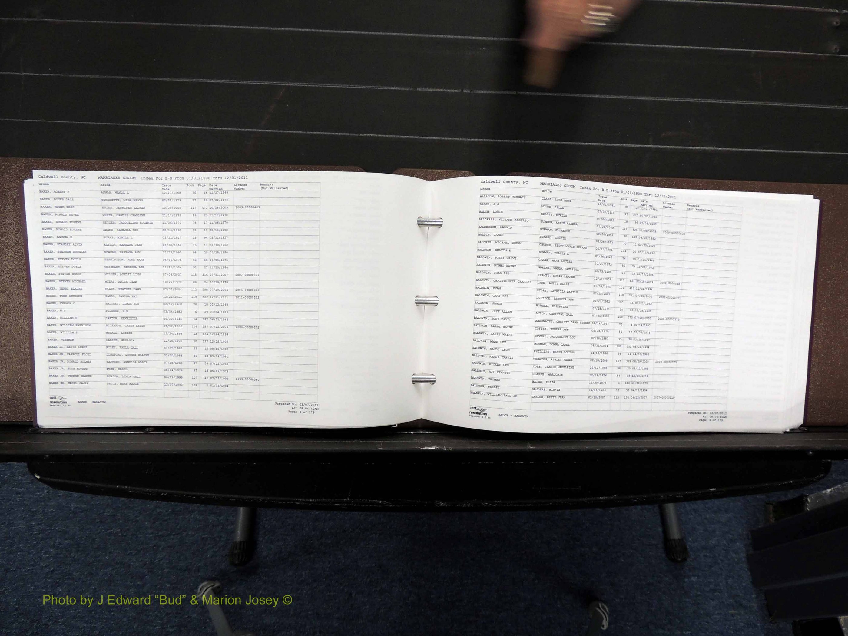 Caldwell Co, NC, Marriages, Male Index, A-C, 1800-2011 (132).JPG