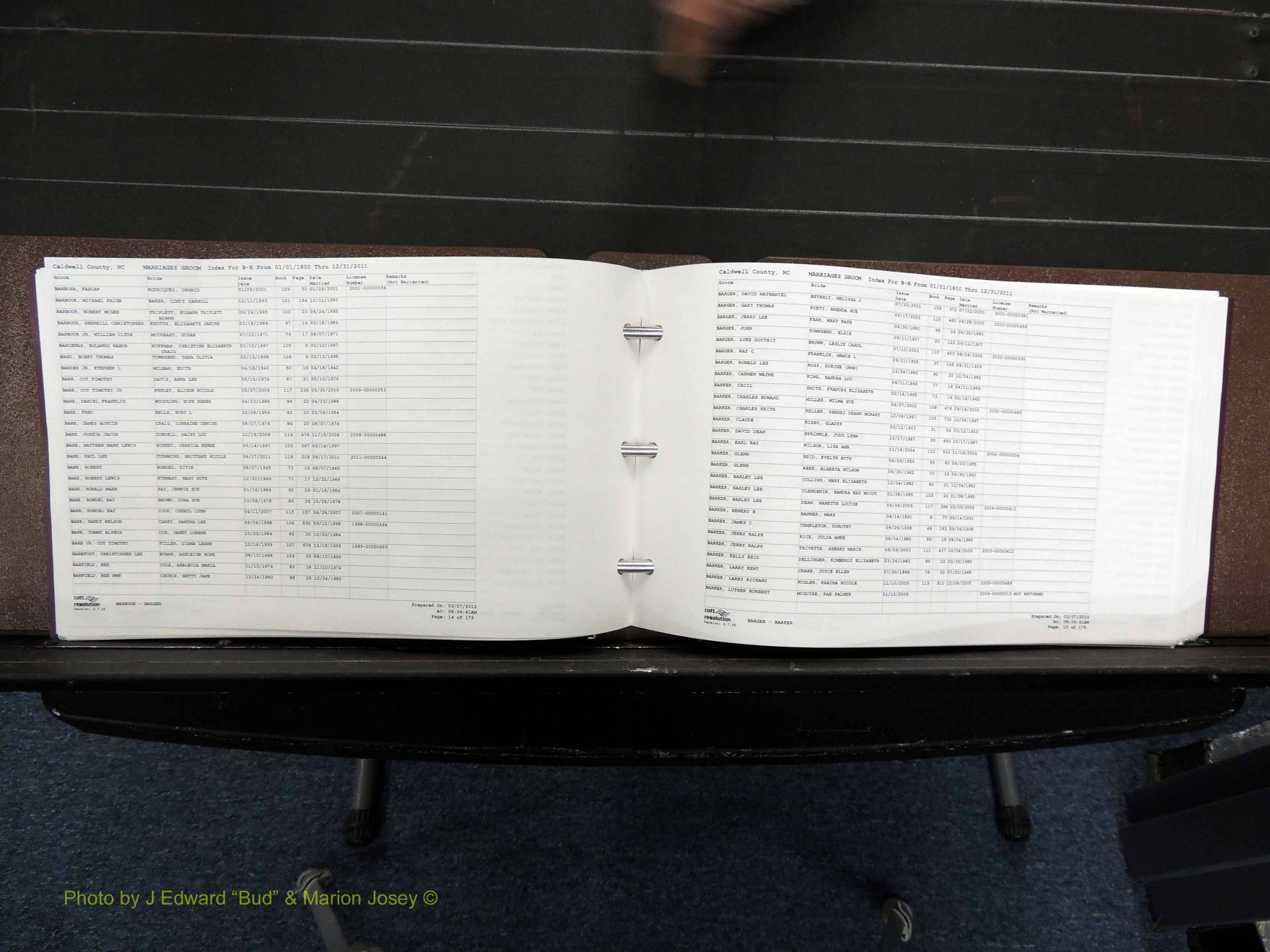 Caldwell Co, NC, Marriages, Male Index, A-C, 1800-2011 (135).JPG