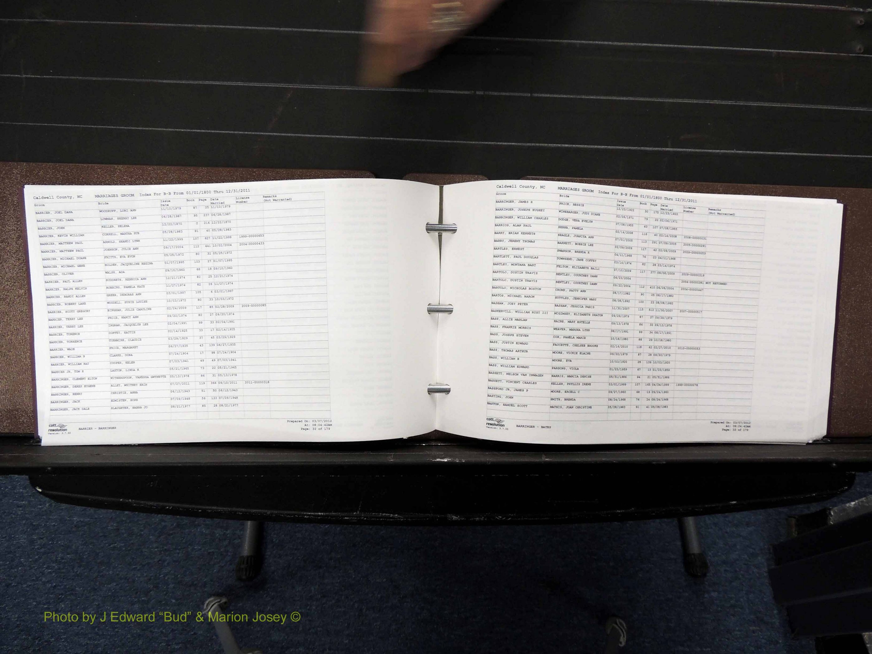 Caldwell Co, NC, Marriages, Male Index, A-C, 1800-2011 (144).JPG
