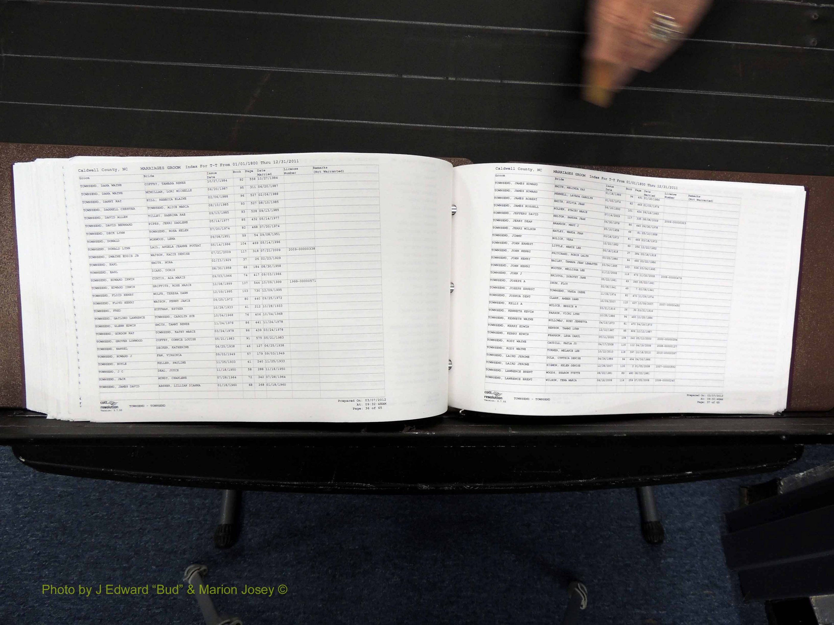 Caldwell Co, NC, Marriages, Male Index, M-Z, 1800-2011 (376).JPG