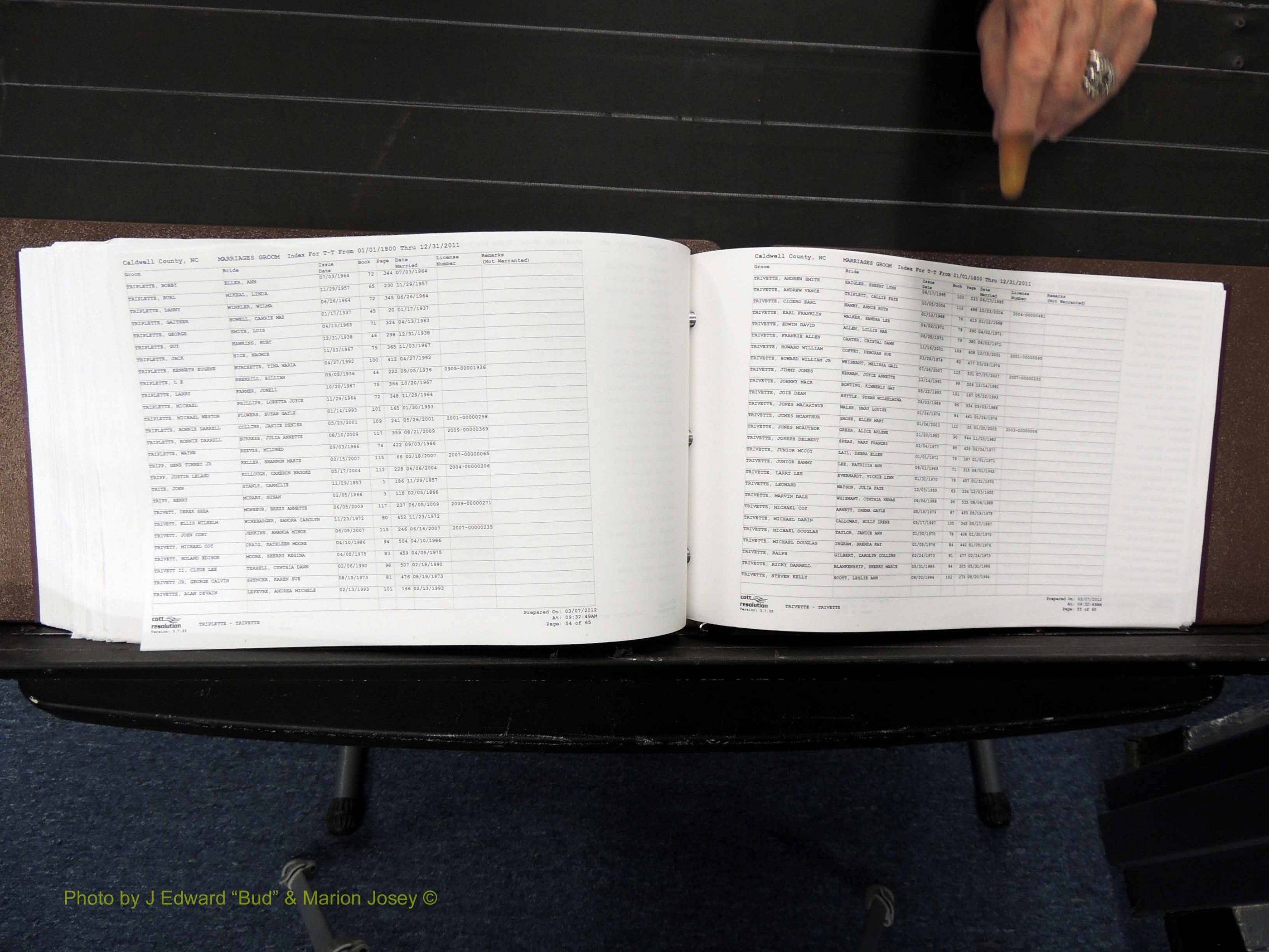 Caldwell Co, NC, Marriages, Male Index, M-Z, 1800-2011 (385).JPG