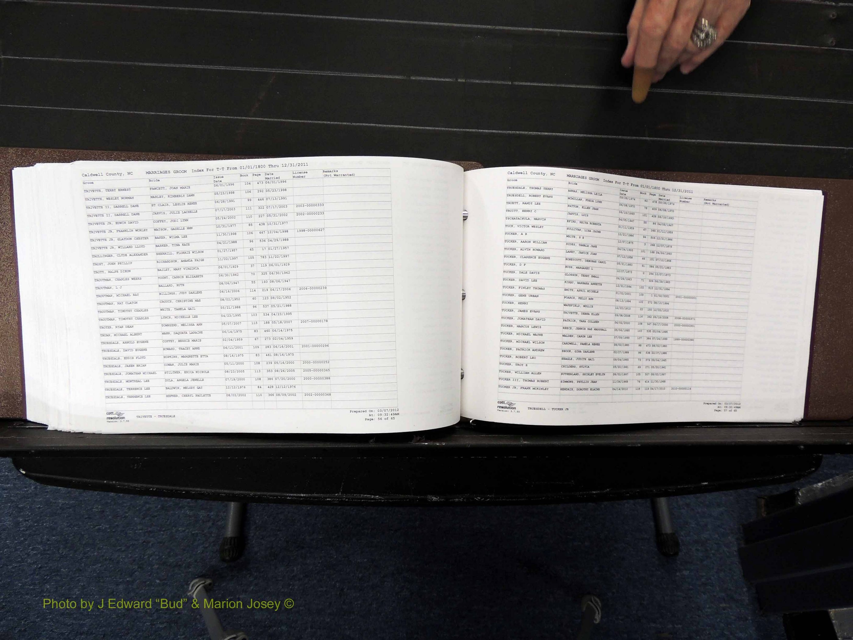 Caldwell Co, NC, Marriages, Male Index, M-Z, 1800-2011 (386).JPG