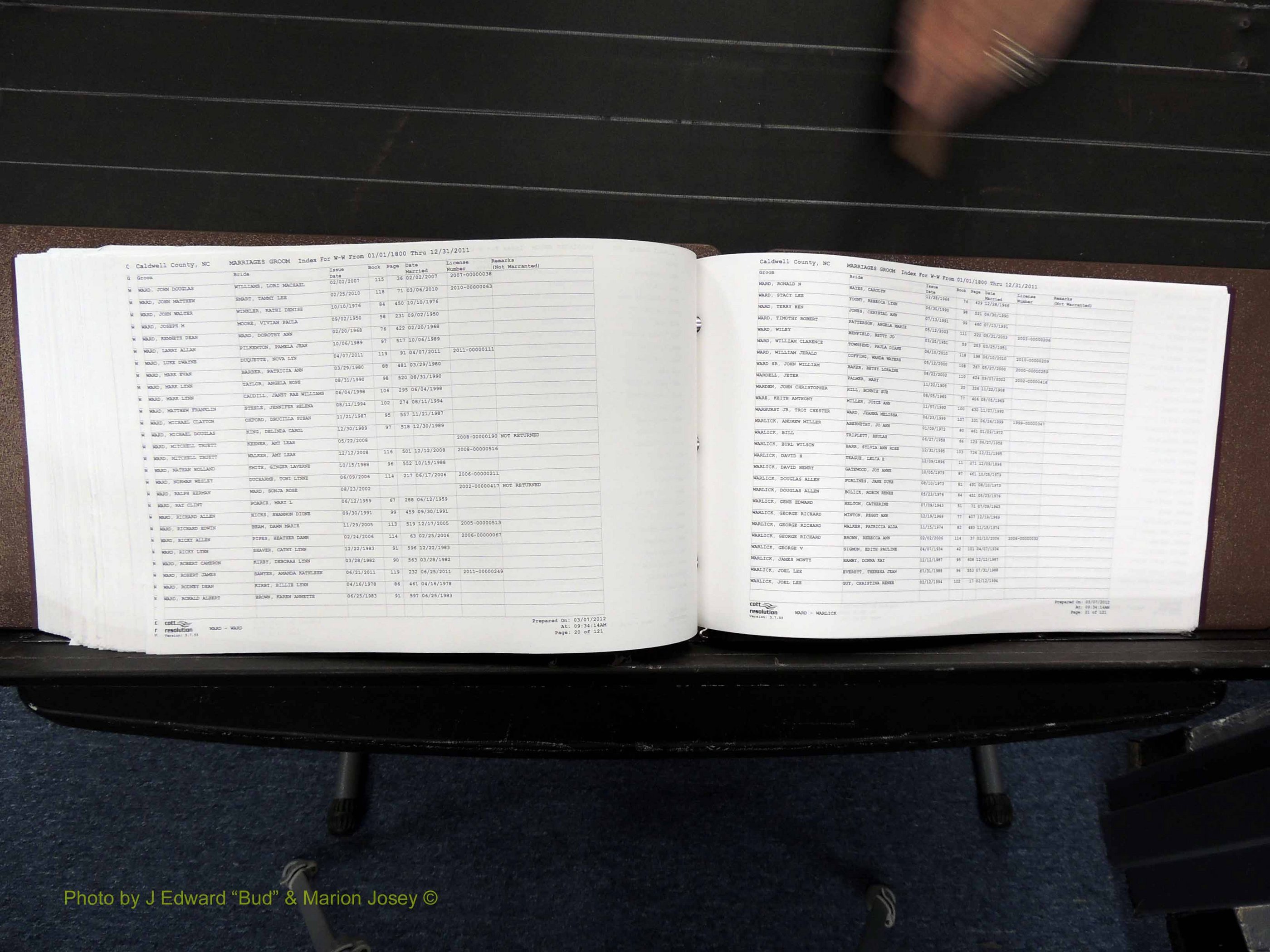 Caldwell Co, NC, Marriages, Male Index, M-Z, 1800-2011 (405).JPG