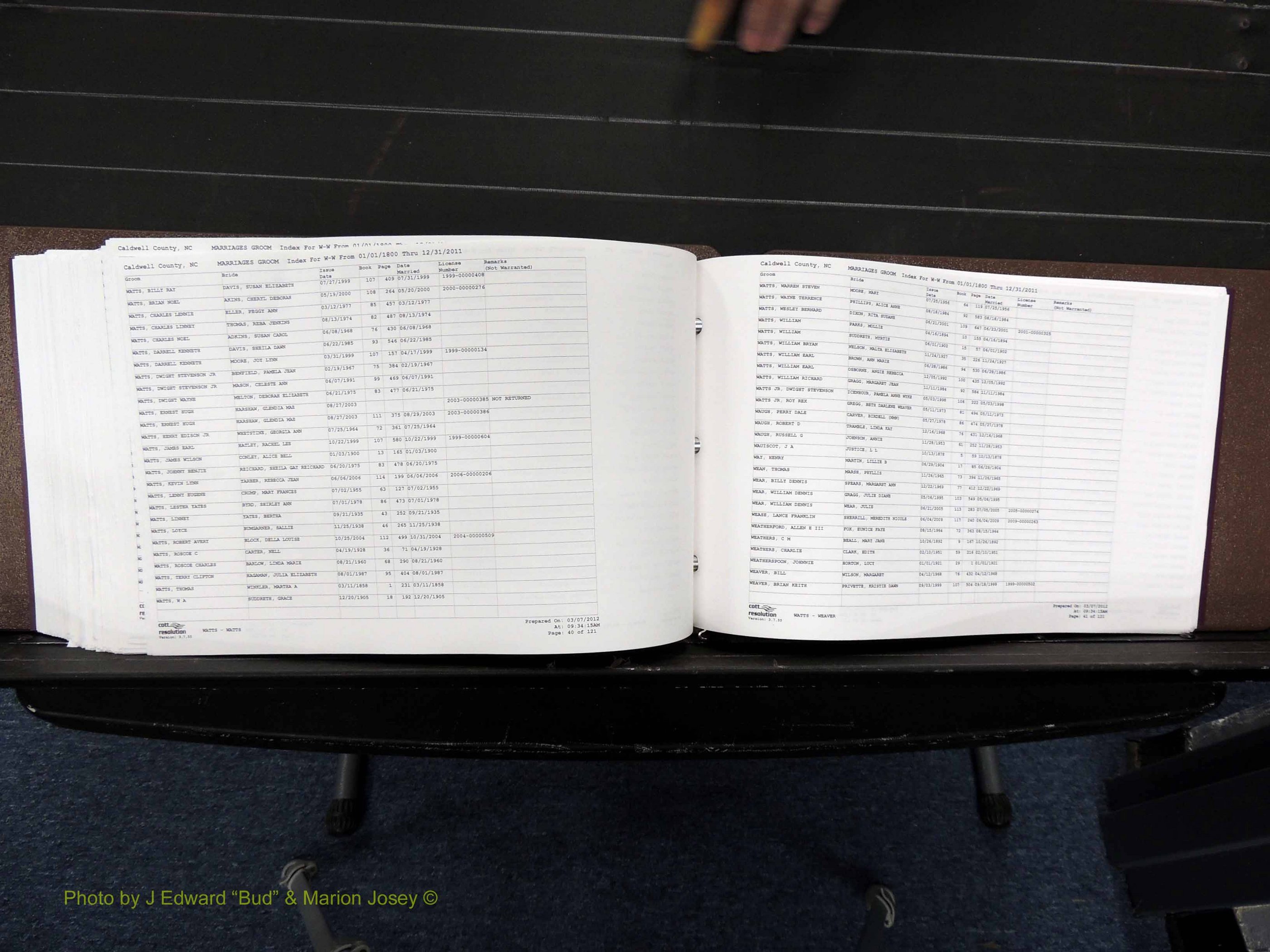 Caldwell Co, NC, Marriages, Male Index, M-Z, 1800-2011 (415).JPG