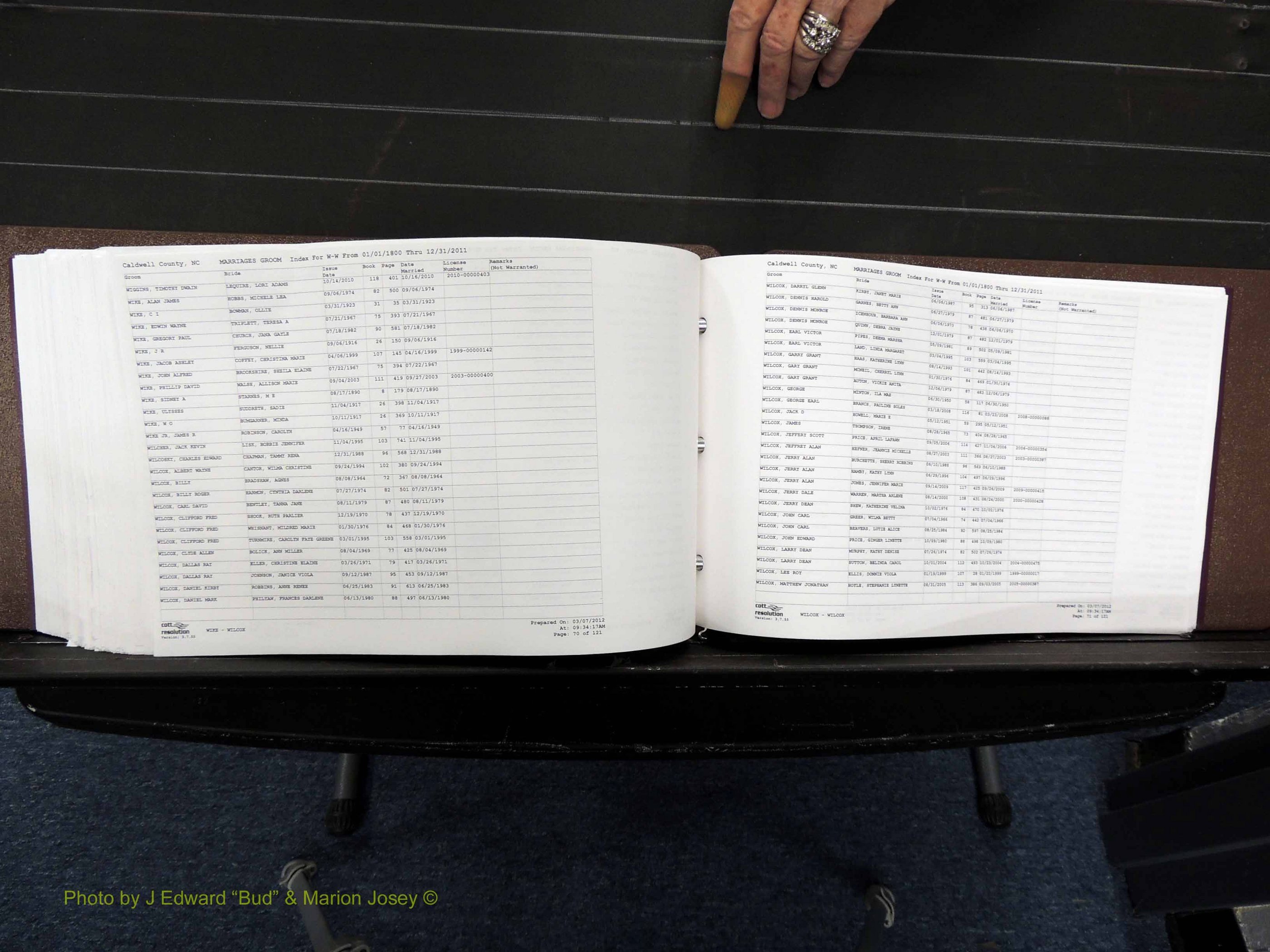 Caldwell Co, NC, Marriages, Male Index, M-Z, 1800-2011 (430).JPG