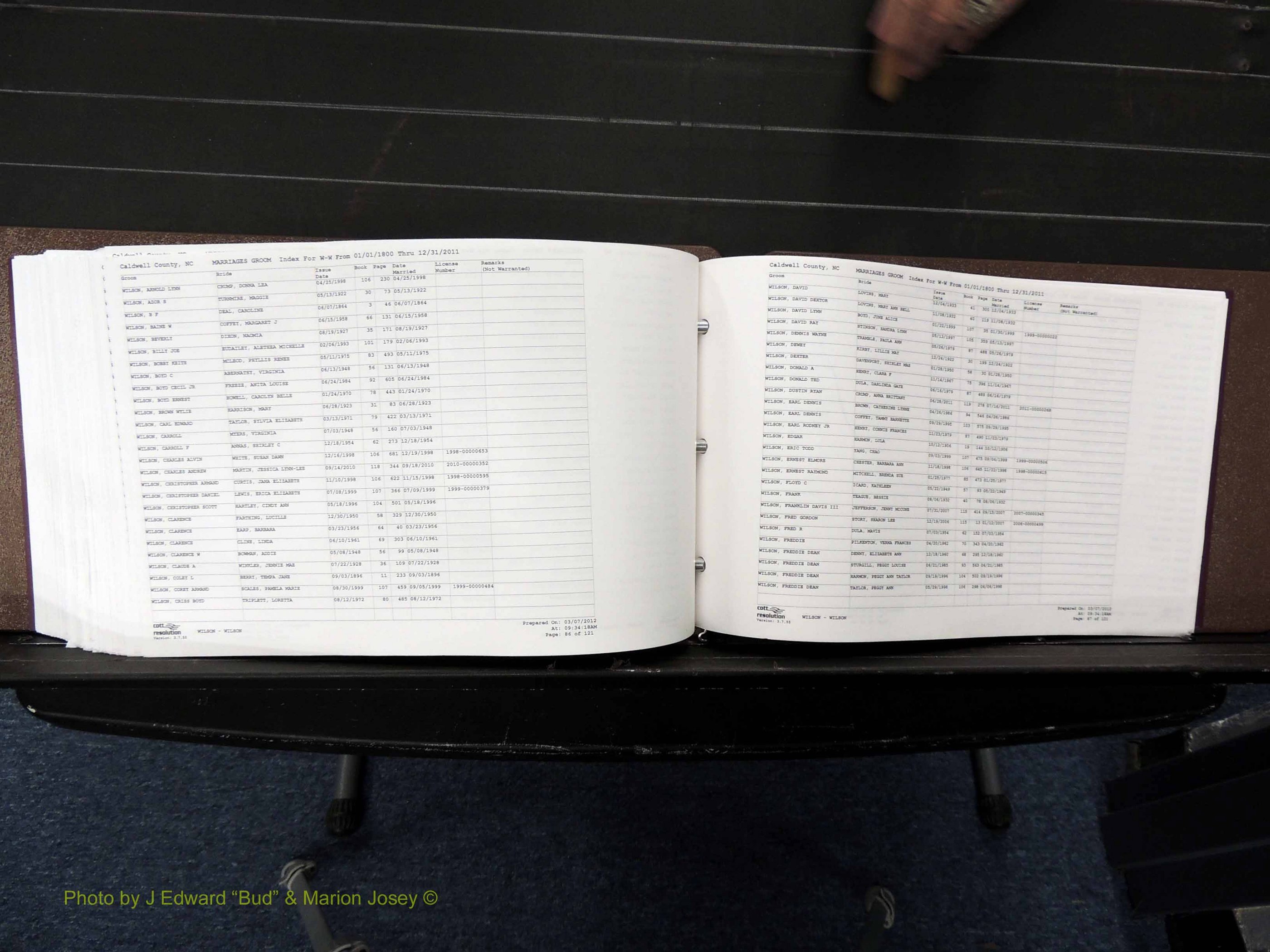 Caldwell Co, NC, Marriages, Male Index, M-Z, 1800-2011 (438).JPG