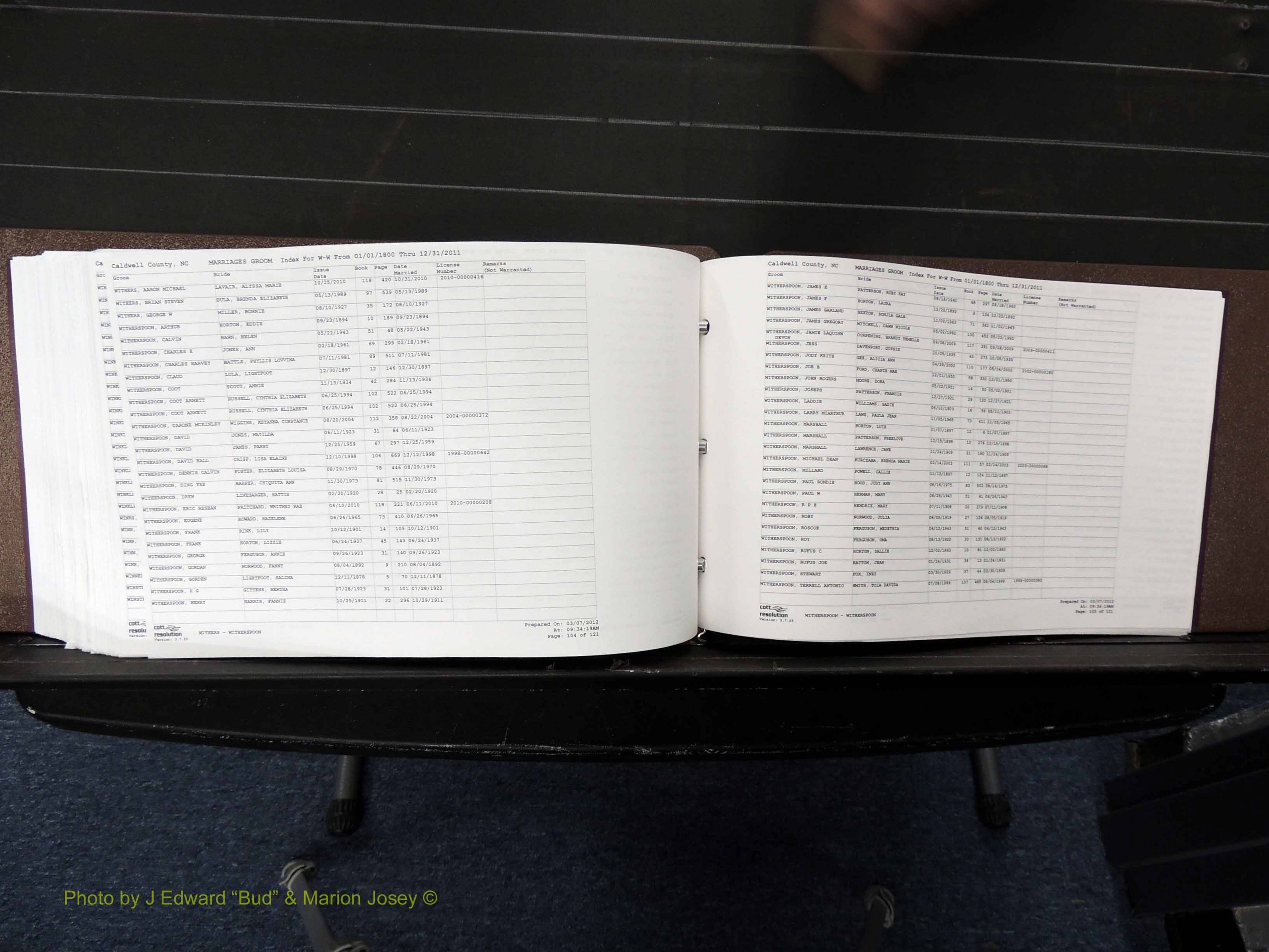 Caldwell Co, NC, Marriages, Male Index, M-Z, 1800-2011 (447).JPG