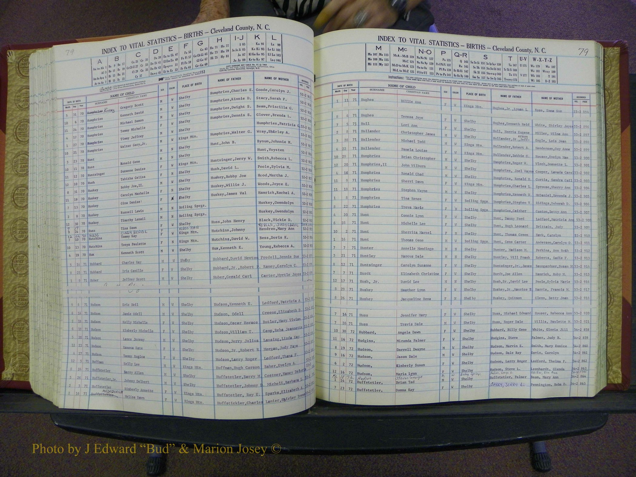 Cleveland Co, NC, Births, A-Z, 1969-1977 (121).JPG