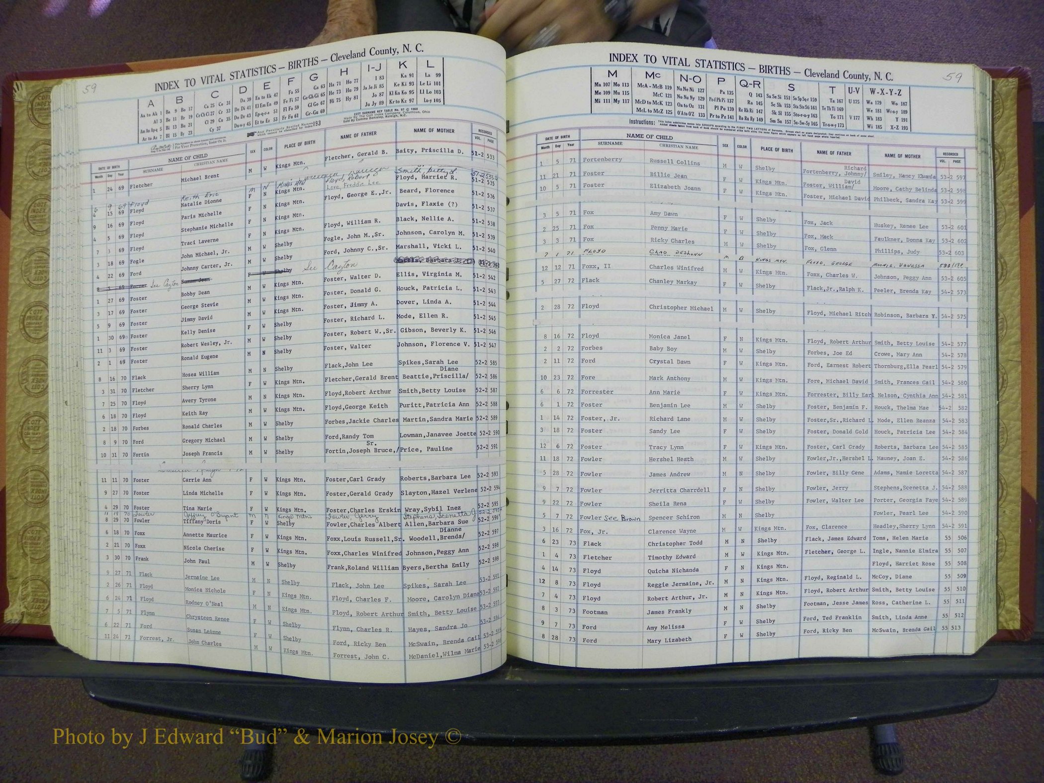 Cleveland Co, NC, Births, A-Z, 1969-1977 (81).JPG