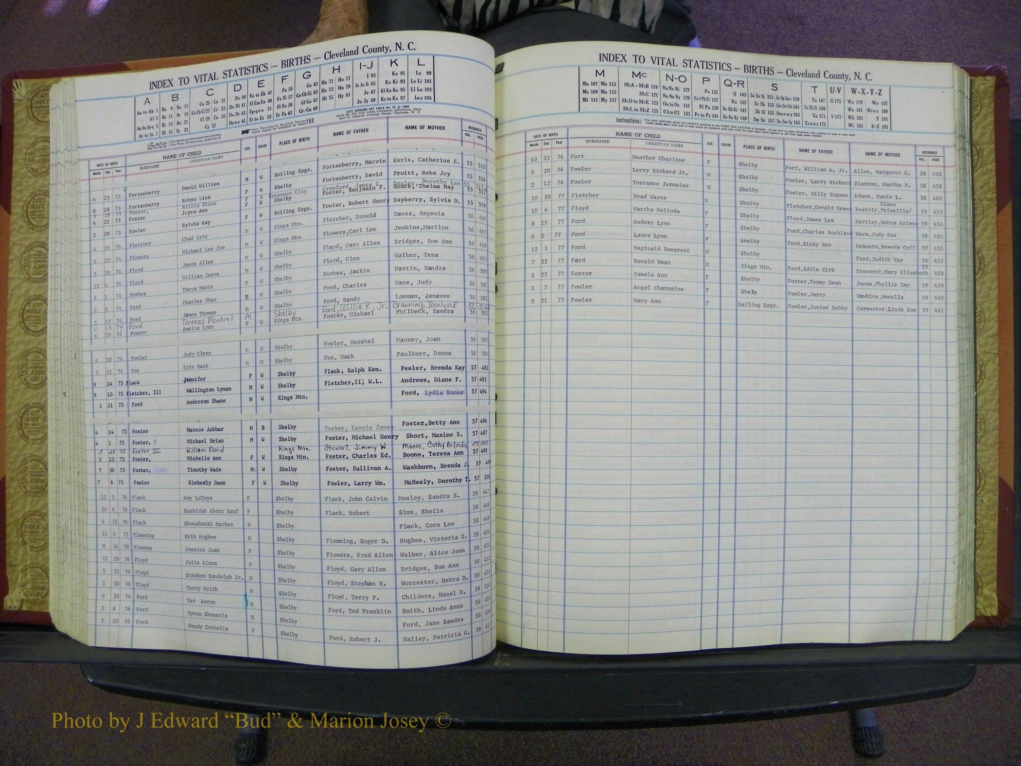 Cleveland Co, NC, Births, A-Z, 1969-1977 (82).JPG