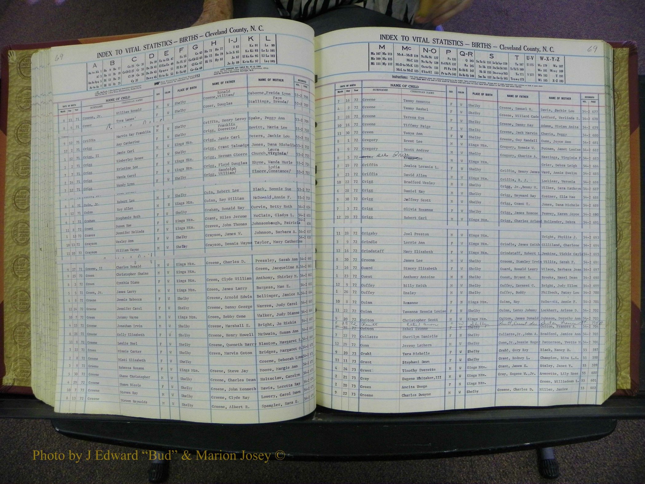 Cleveland Co, NC, Births, A-Z, 1969-1977 (96).JPG