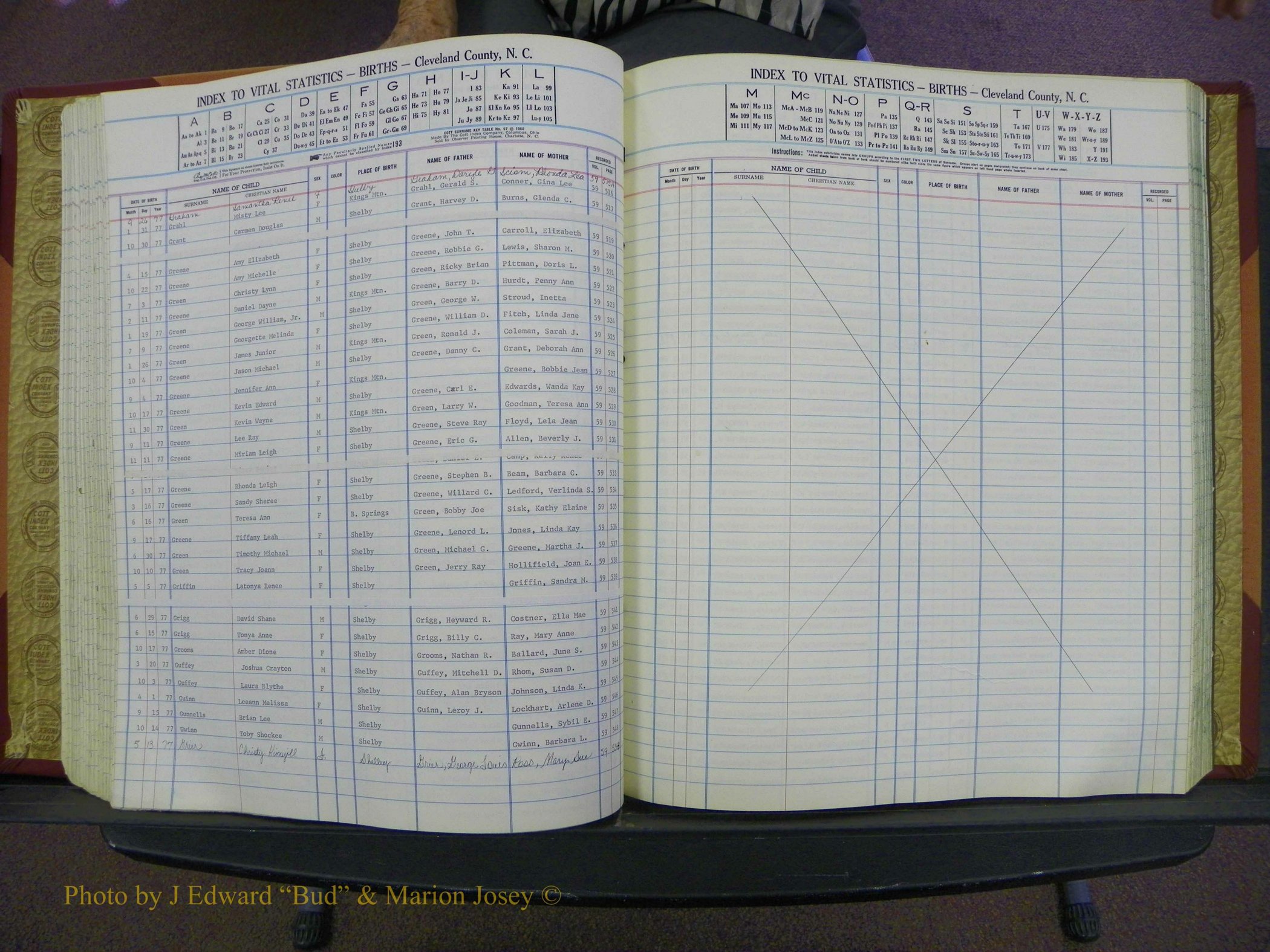 Cleveland Co, NC, Births, A-Z, 1969-1977 (99).JPG
