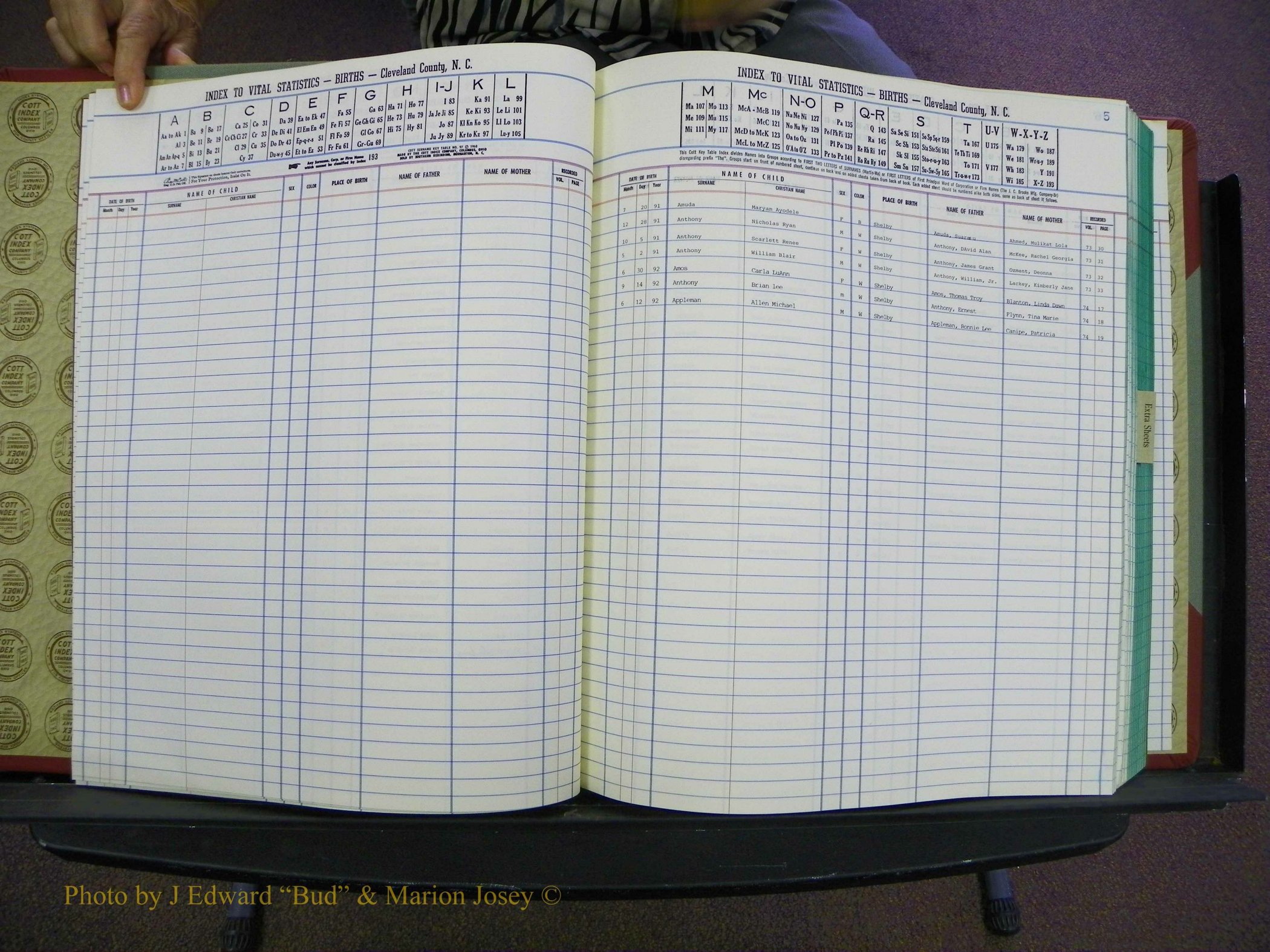 Cleveland Births, 1991-1992, + Delayed Book 2 003.JPG