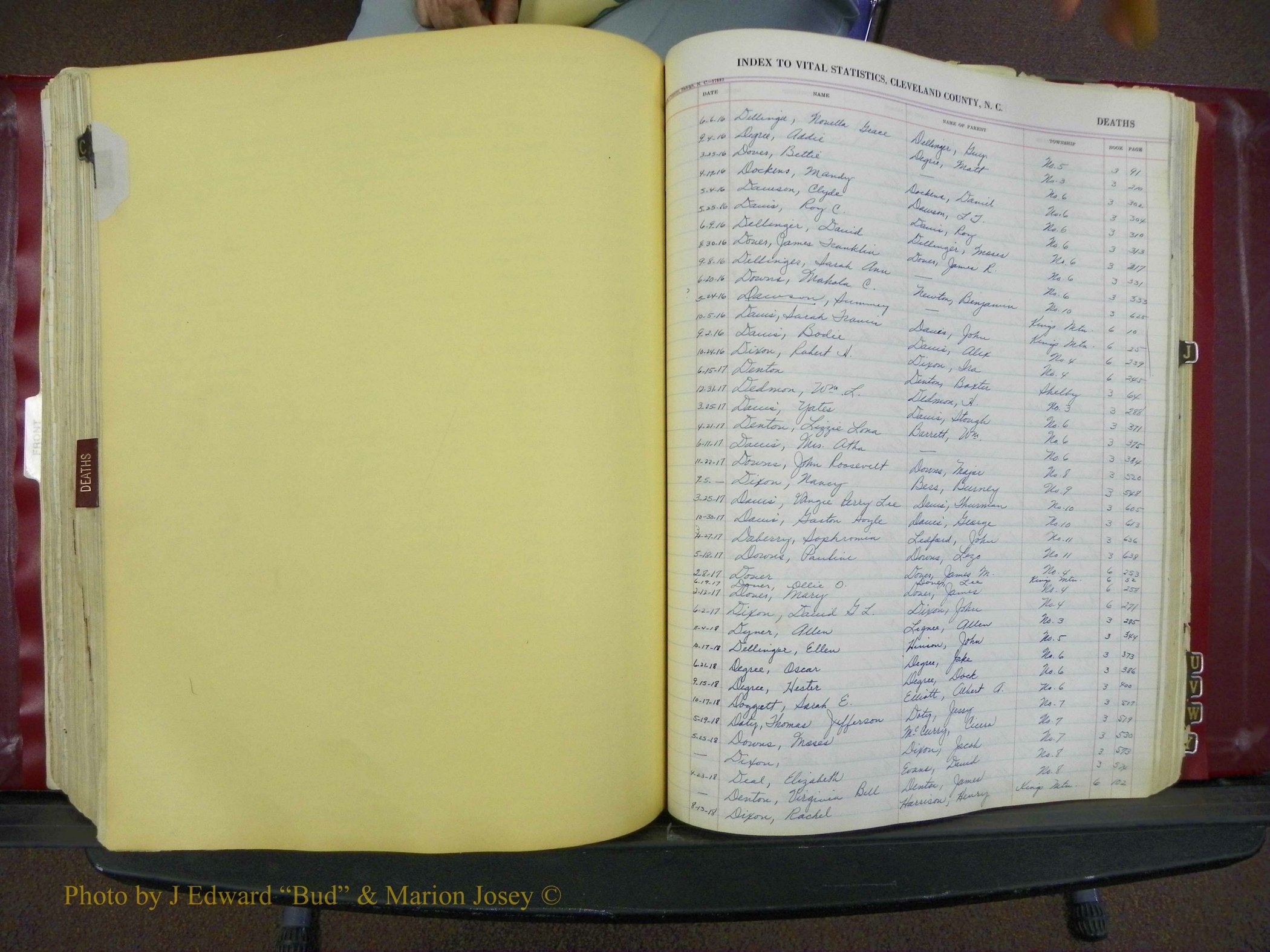 Cleveland Co, NC Deaths, A-Z, 1916-1931 (24).JPG