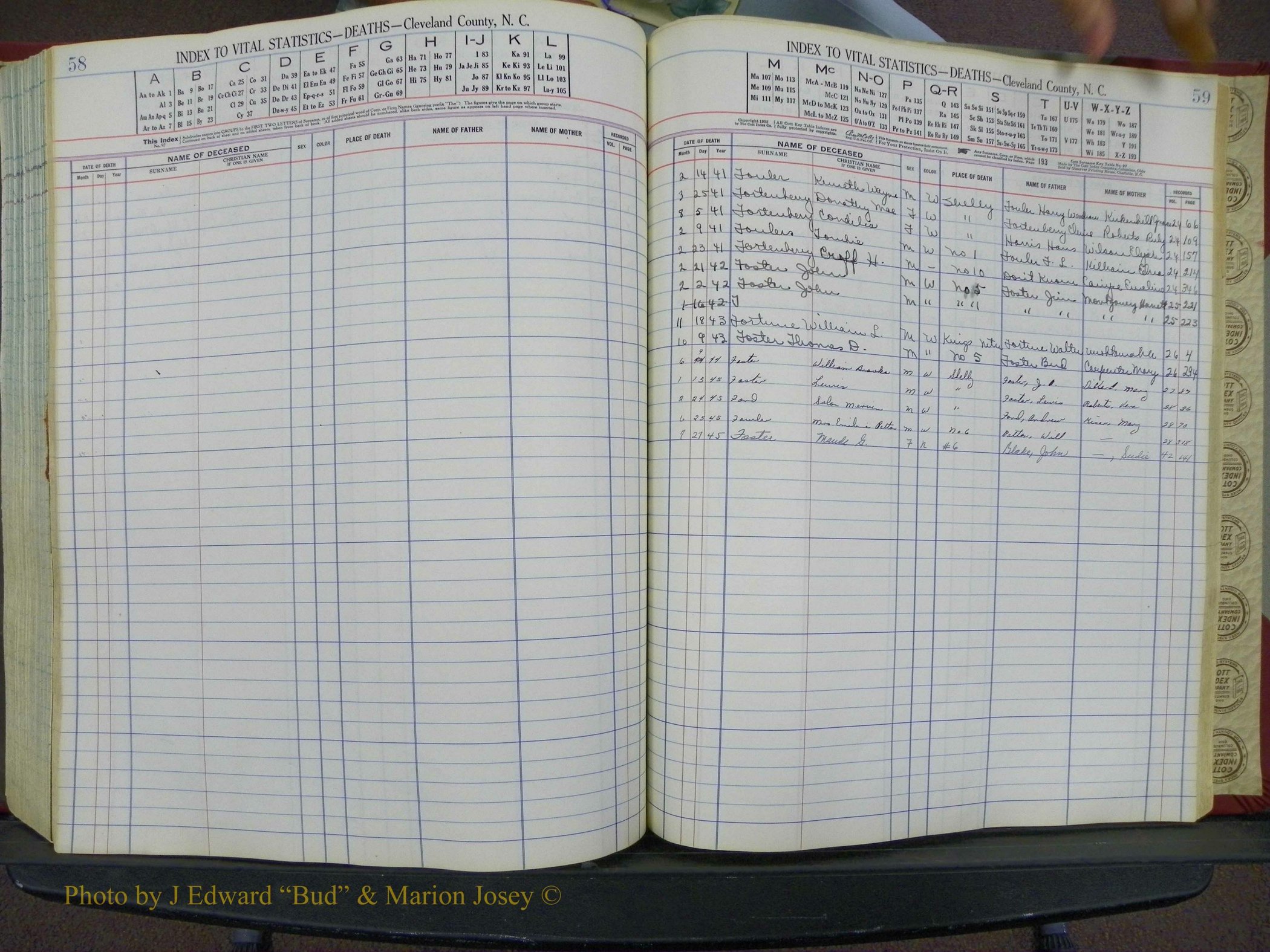 Cleveland Co, NC Deaths, A-Z, 1940-1945 (29).JPG