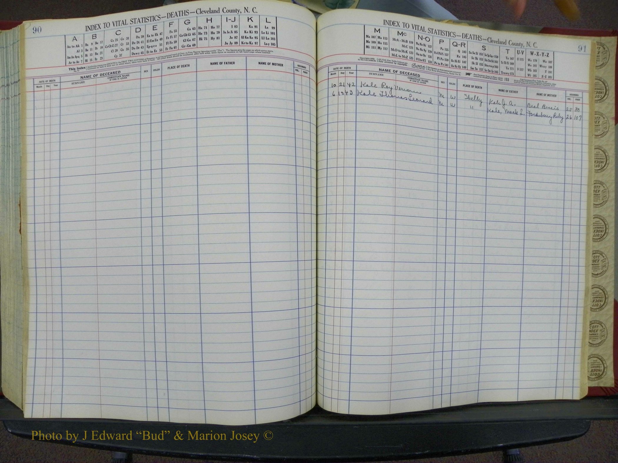 Cleveland Co, NC Deaths, A-Z, 1940-1945 (48).JPG