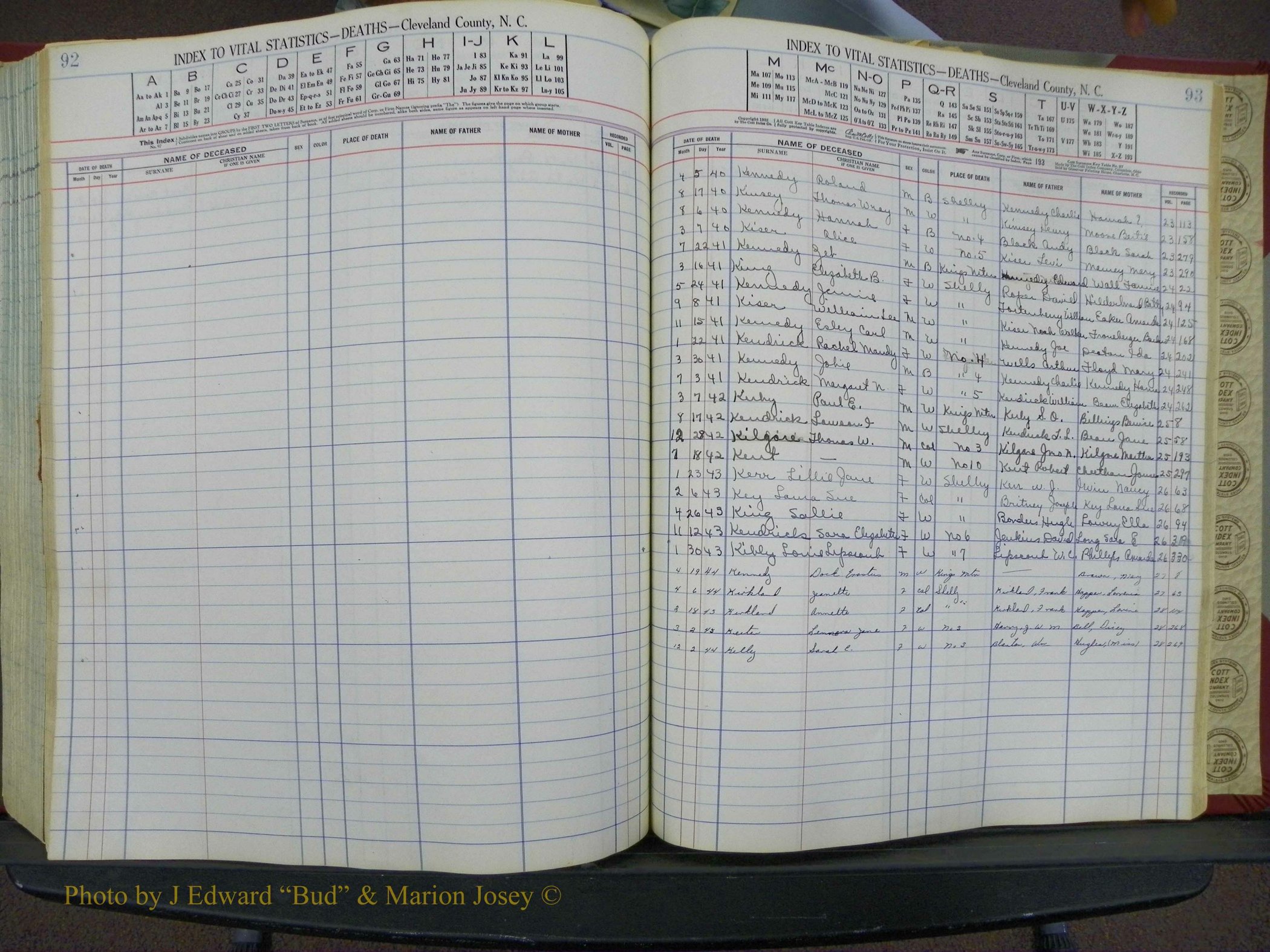 Cleveland Co, NC Deaths, A-Z, 1940-1945 (49).JPG