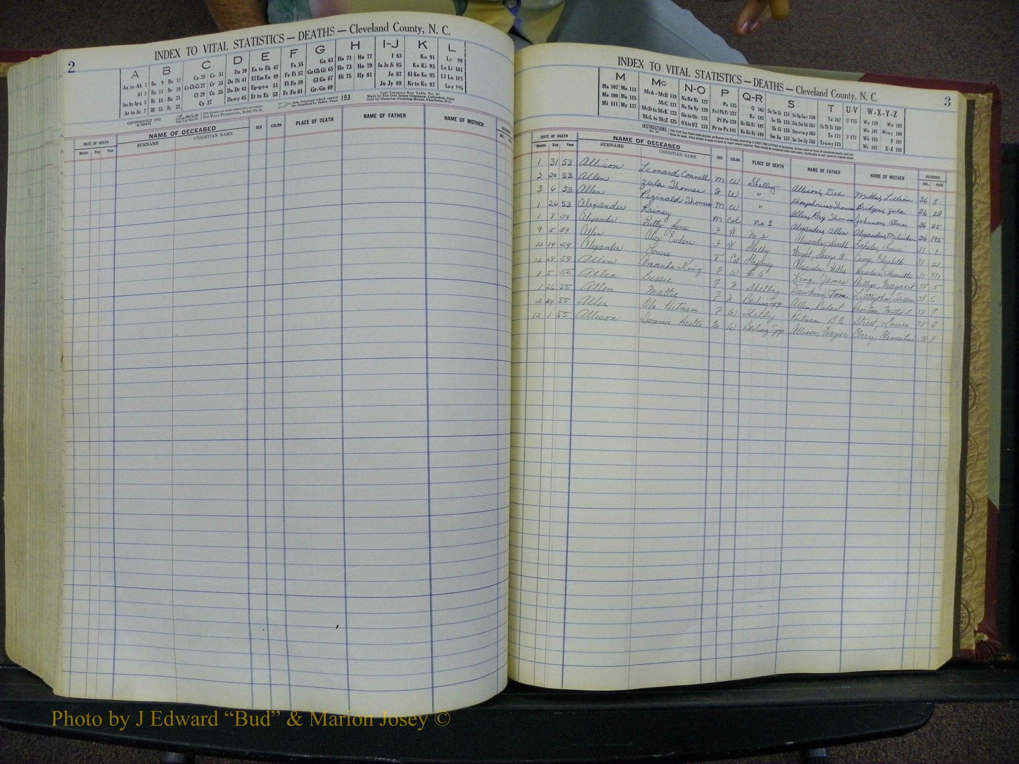 Cleveland Co, NC Deaths, A-Z, 1951-1956 (101).JPG