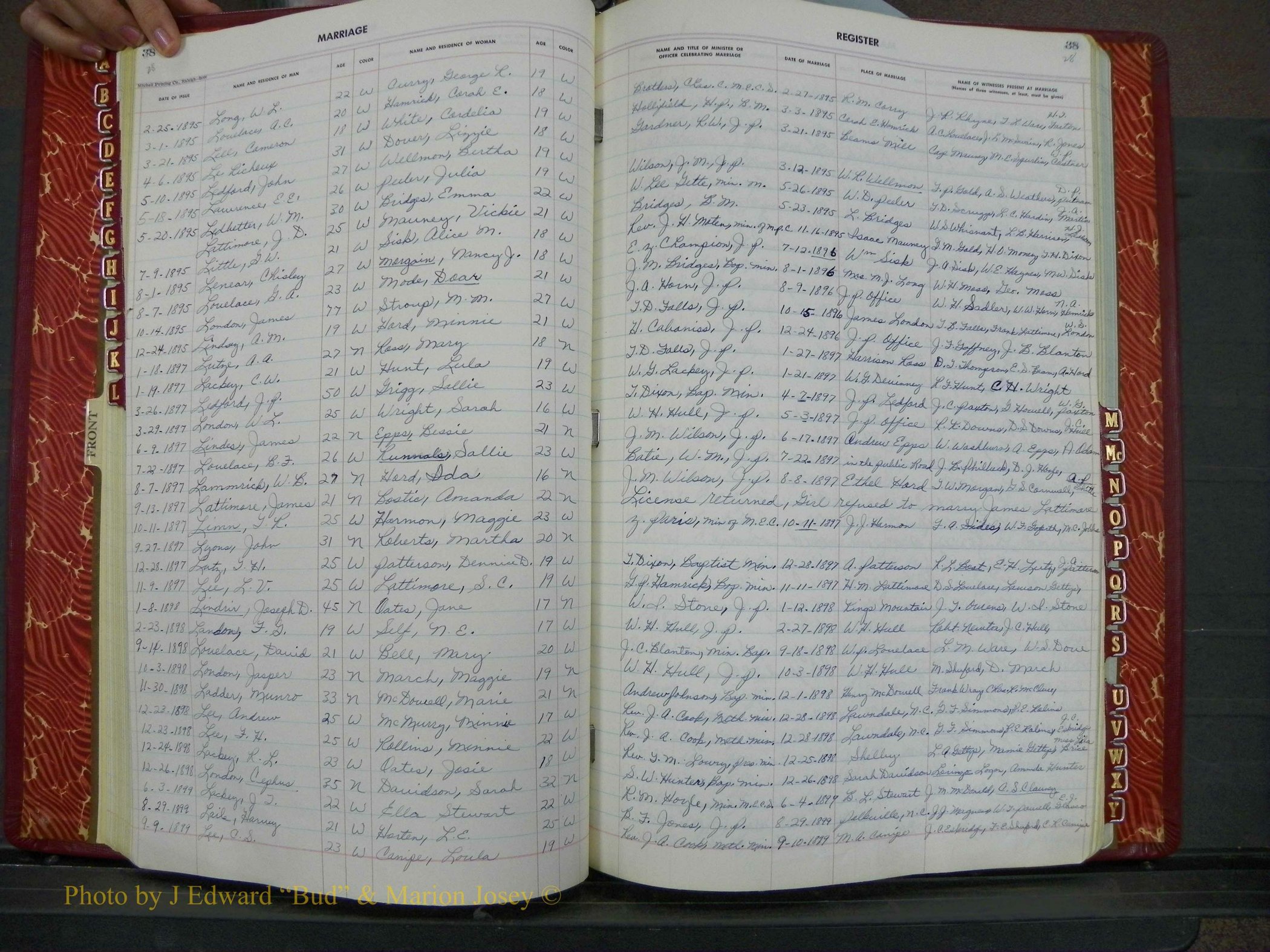 Cleveland Co, NC, Marriage Book, 3, A-Z, 1894-1904 (31).JPG
