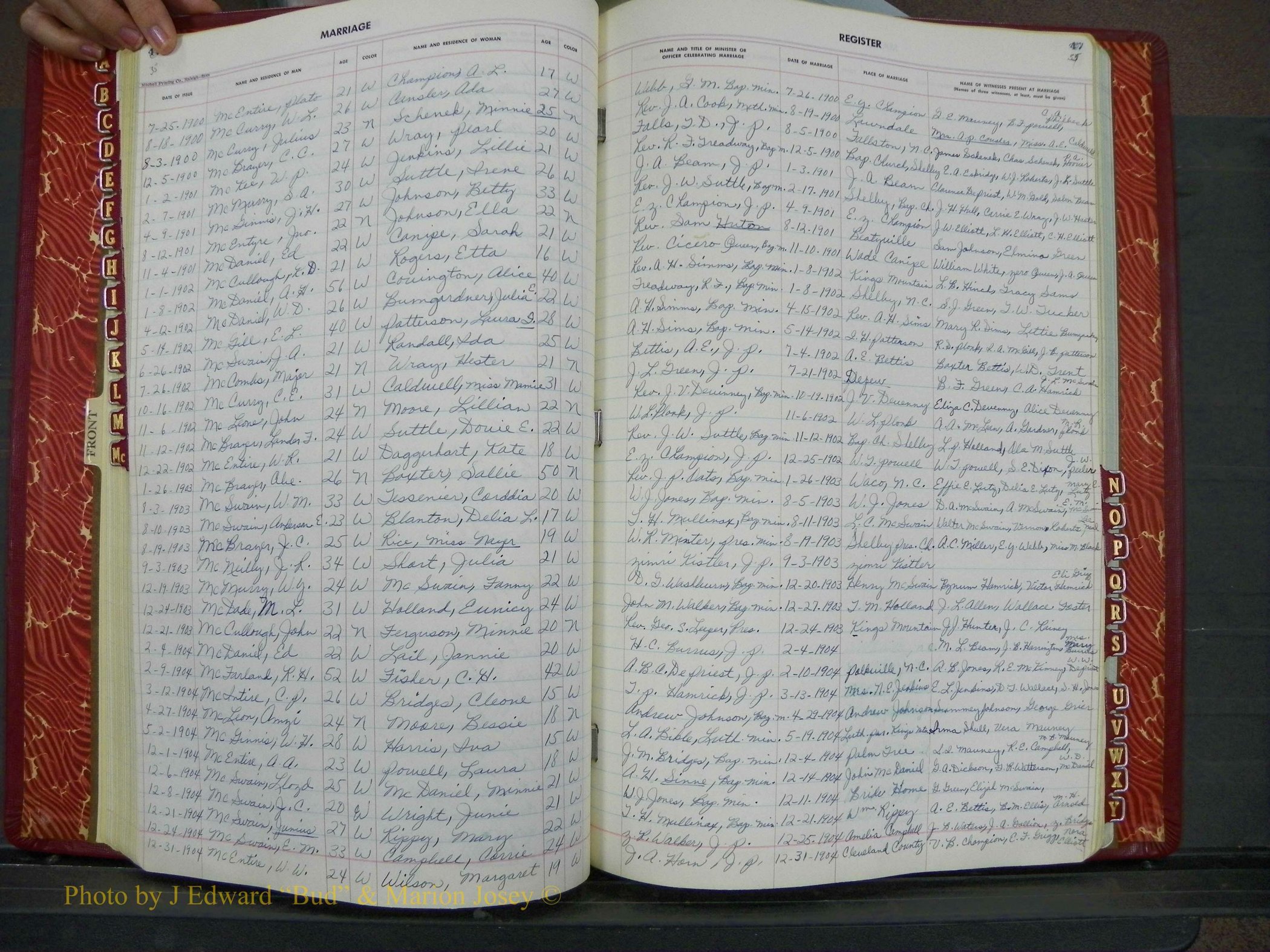 Cleveland Co, NC, Marriage Book, 3, A-Z, 1894-1904 (36).JPG