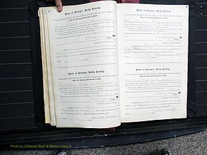 Dooly Co, GA, Marriages, Book, D, 1885-1891 pg 032-033.JPG