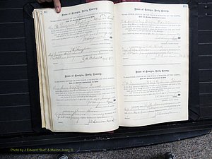 Dooly Co, GA, Marriages, Book, D, 1885-1891 pg 062-063.JPG