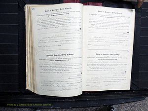 Dooly Co, GA, Marriages, Book, D, 1885-1891 pg 100-101.JPG