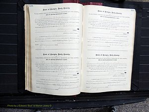 Dooly Co, GA, Marriages, Book, D, 1885-1891 pg 108-109.JPG