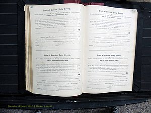 Dooly Co, GA, Marriages, Book, D, 1885-1891 pg 110-111.JPG
