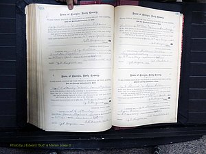 Dooly Co, GA, Marriages, Book, D, 1885-1891 pg 434-435.JPG