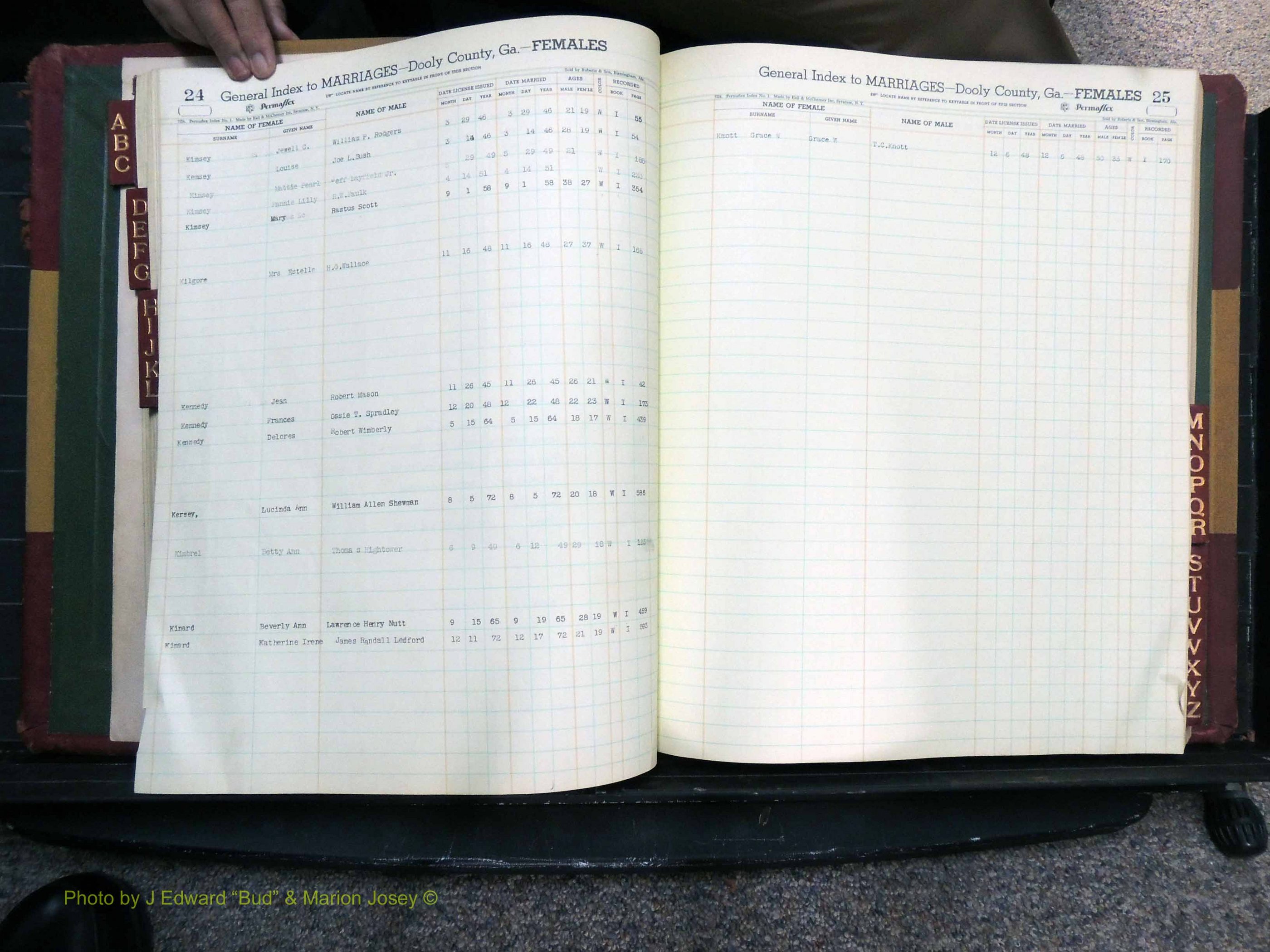 Dooly Co, GA, Marriages, Female Index (150).JPG