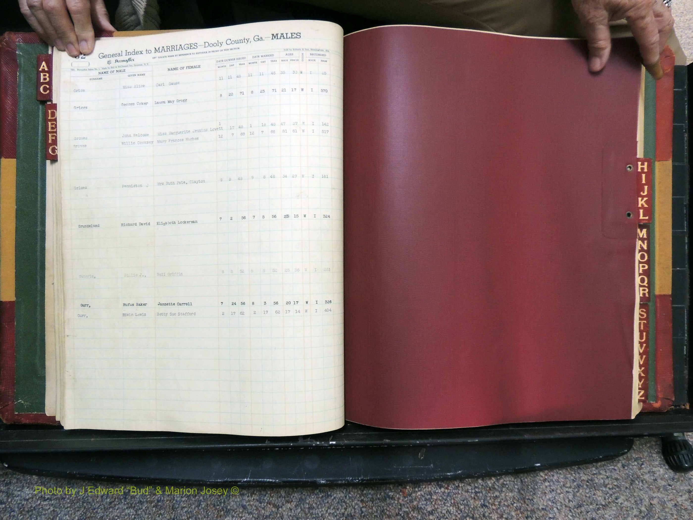 Dooly Co, GA, Marriages, Male Index (141).JPG