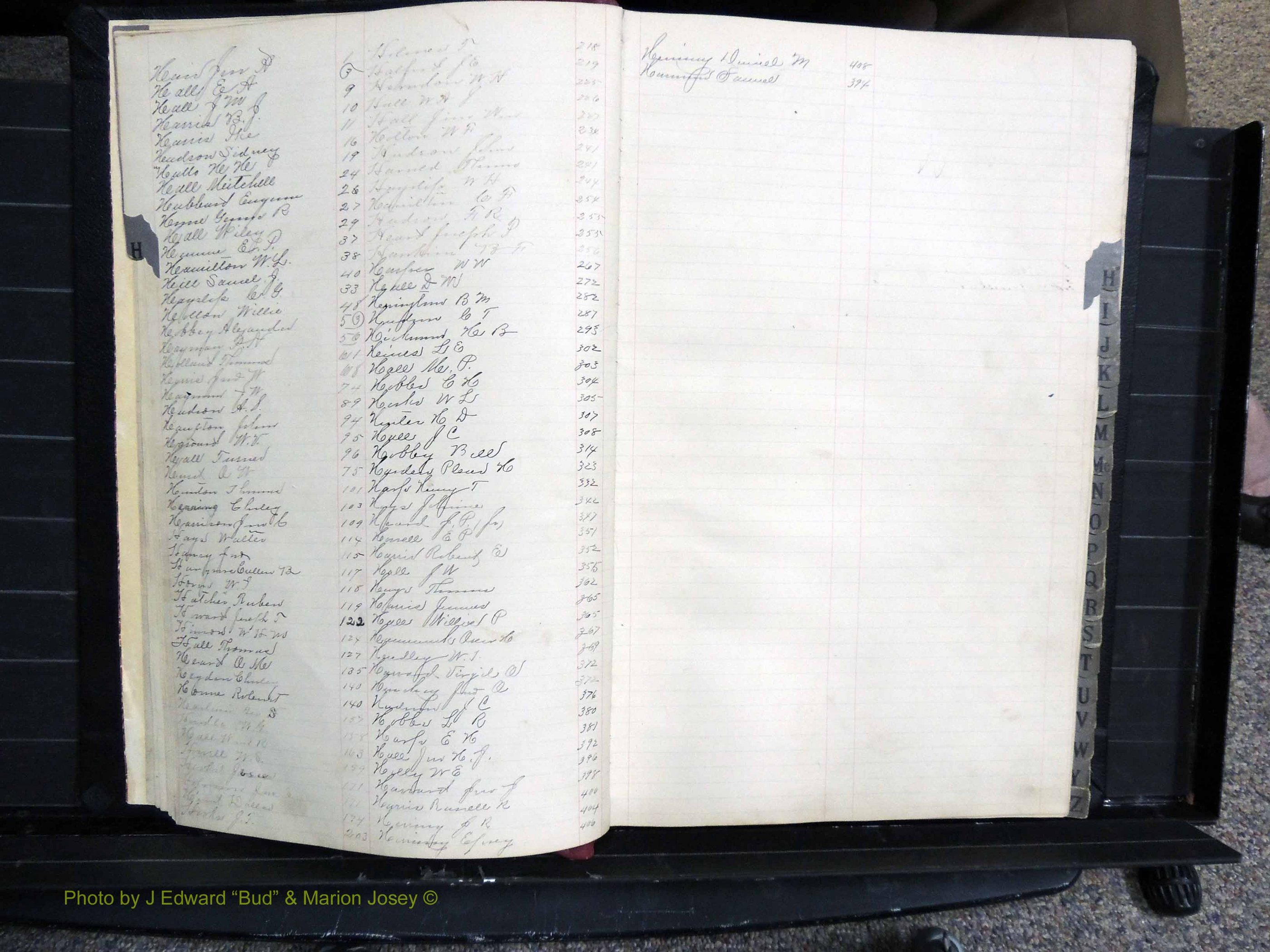 Dooly Co, GA, Marriages, Book, E, 1891-1901 Index H.JPG