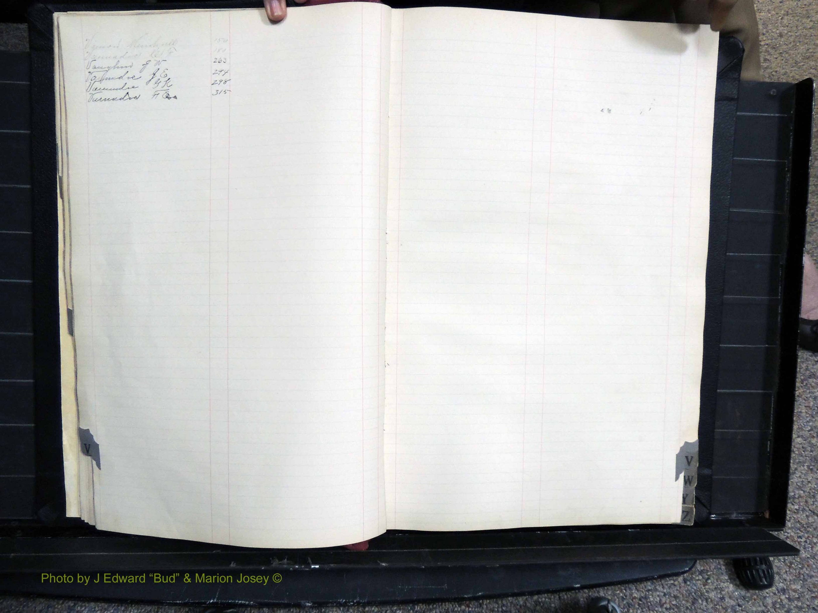 Dooly Co, GA, Marriages, Book, E, 1891-1901 Index V.JPG