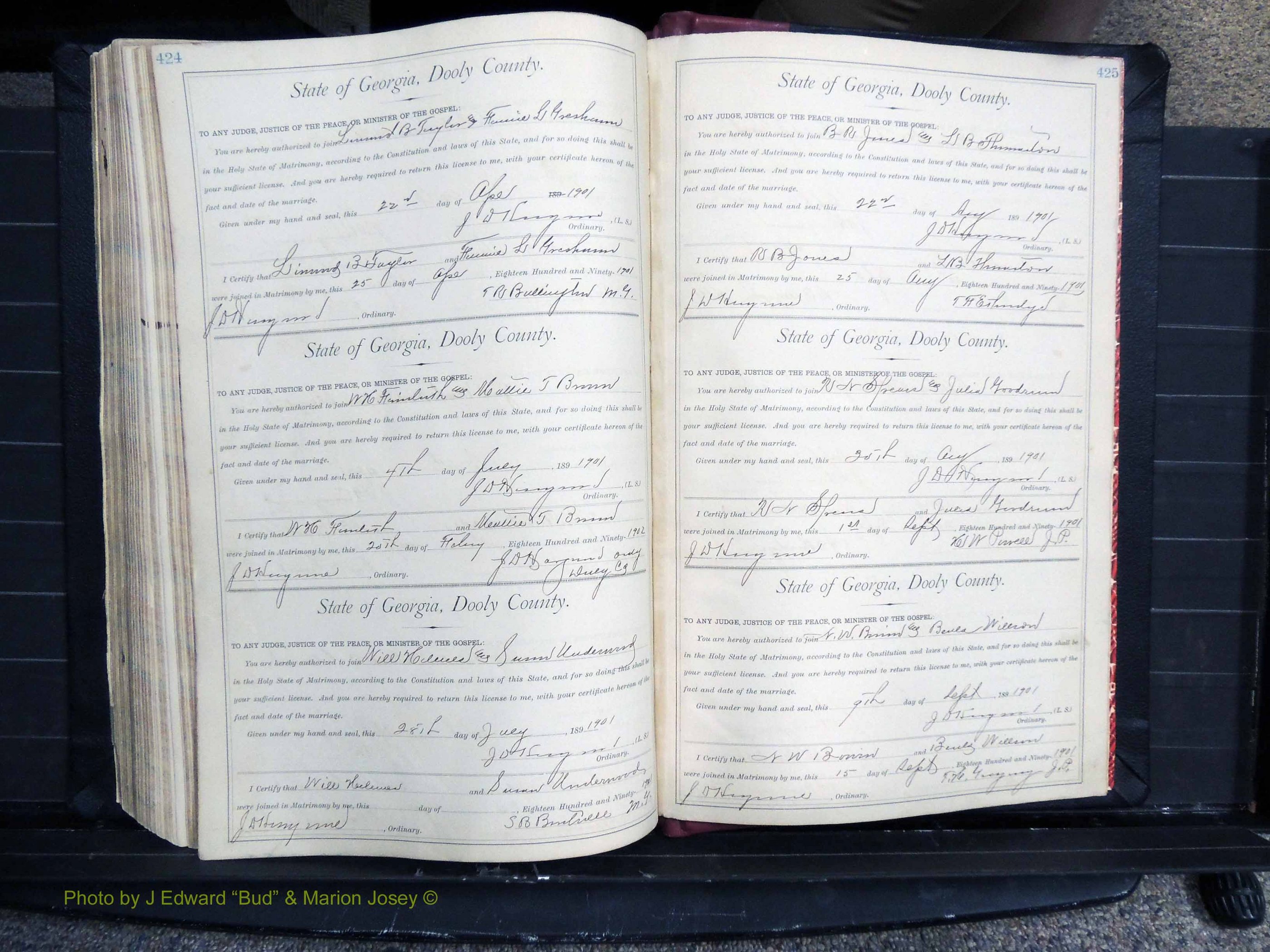 Dooly Co, GA, Marriages, Book, E, 1891-1901 pg 424-425.JPG