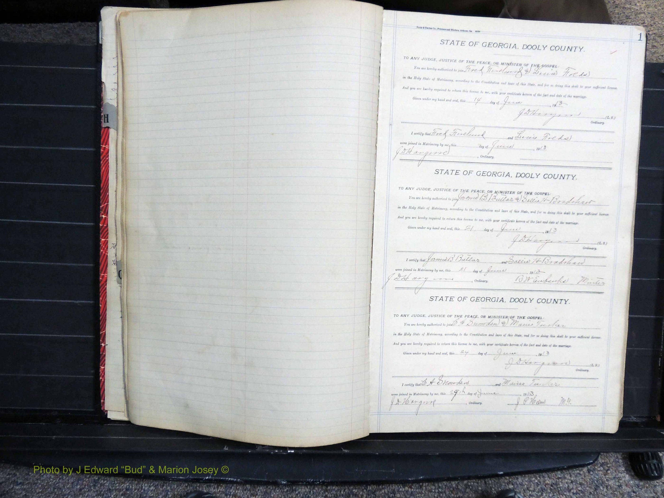 Dooly Co, GA, Marriages, Book, G, 1913-1930 pg 001.JPG