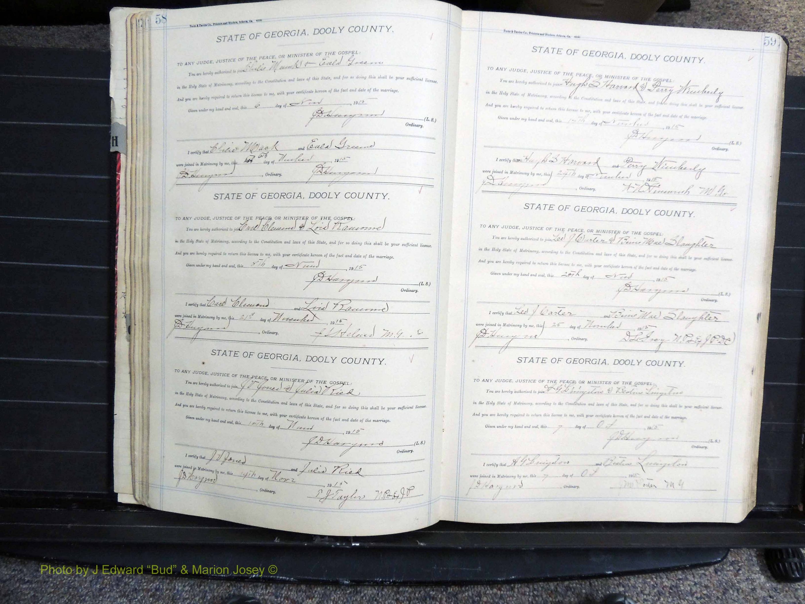 Dooly Co, GA, Marriages, Book, G, 1913-1930 pg 058-059.JPG
