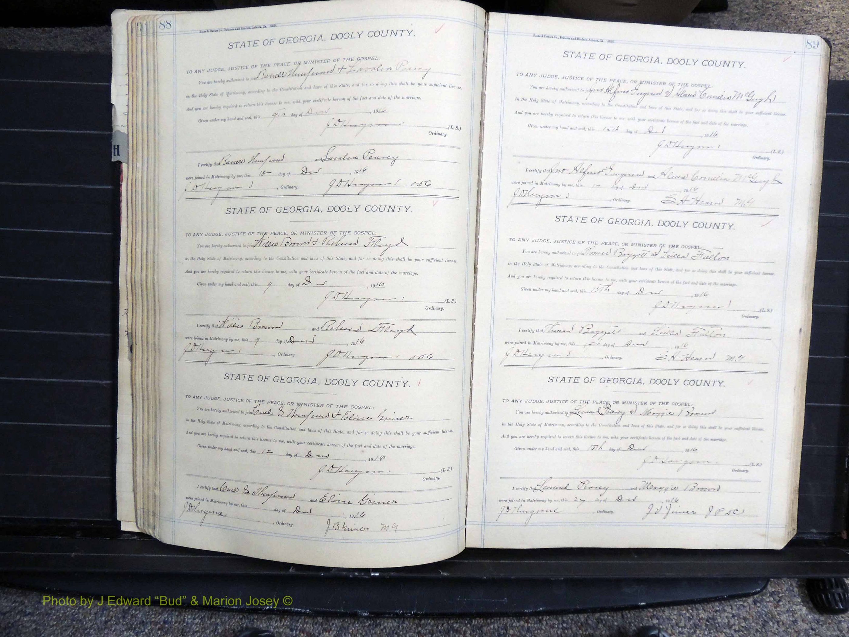 Dooly Co, GA, Marriages, Book, G, 1913-1930 pg 088-089.JPG